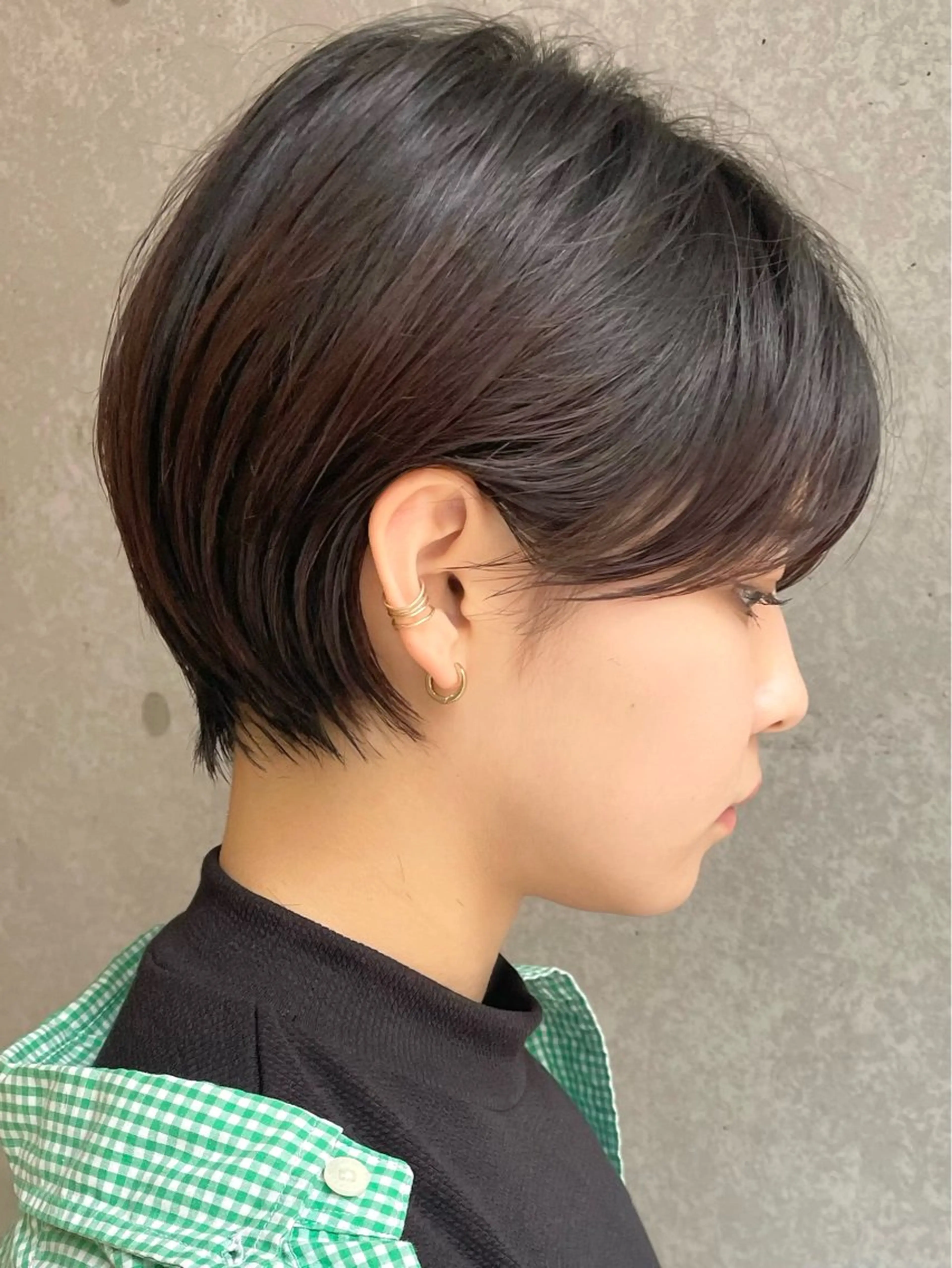 ショート 丸みショート くびれヘア 似合わせカット ショートヘア レイヤー/韓国/ 顔周り/しんやのヘアスタイル