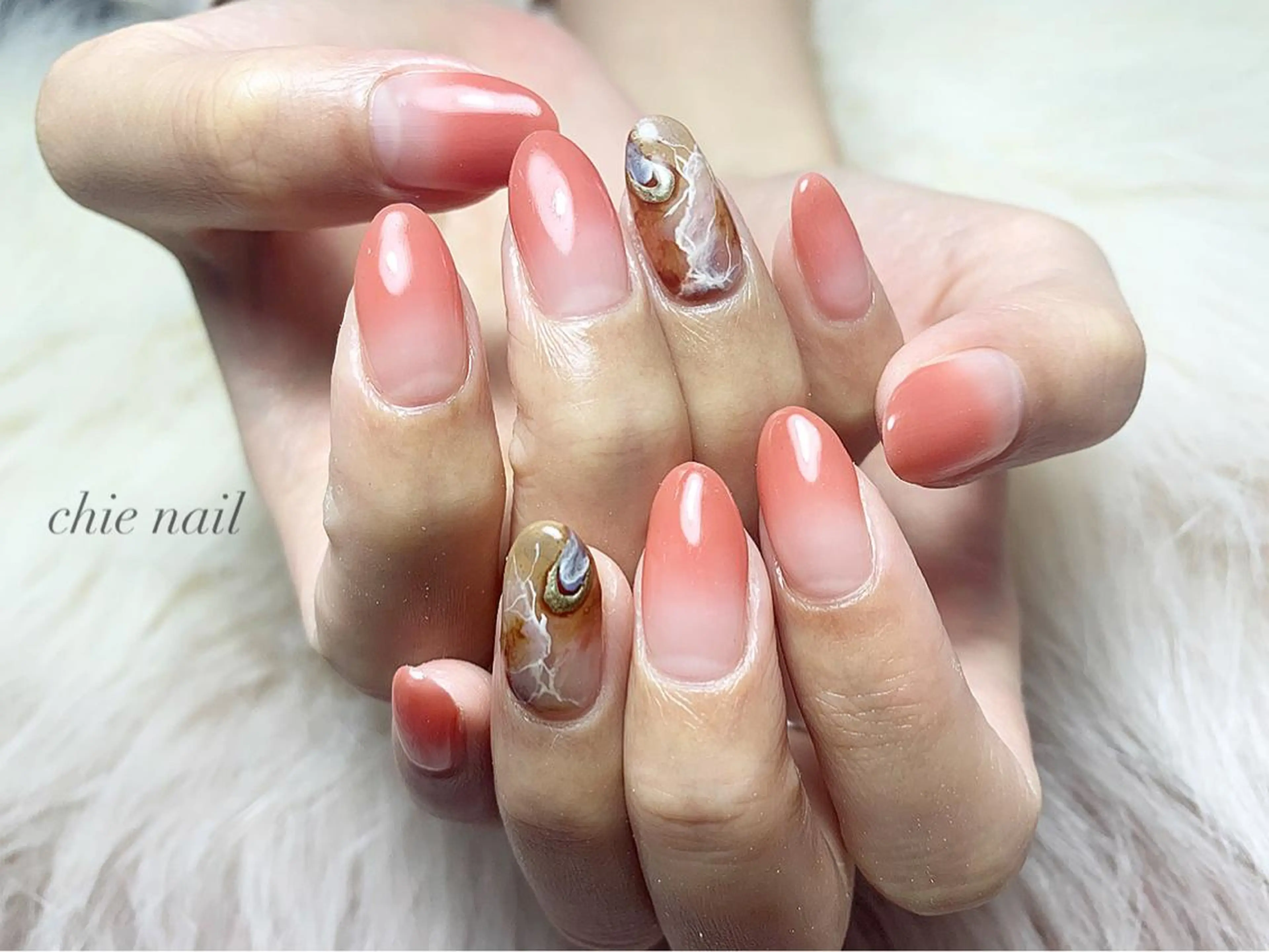 ネイル ニュアンスネイル 森ノ宮❤︎ chieのネイルデザイン