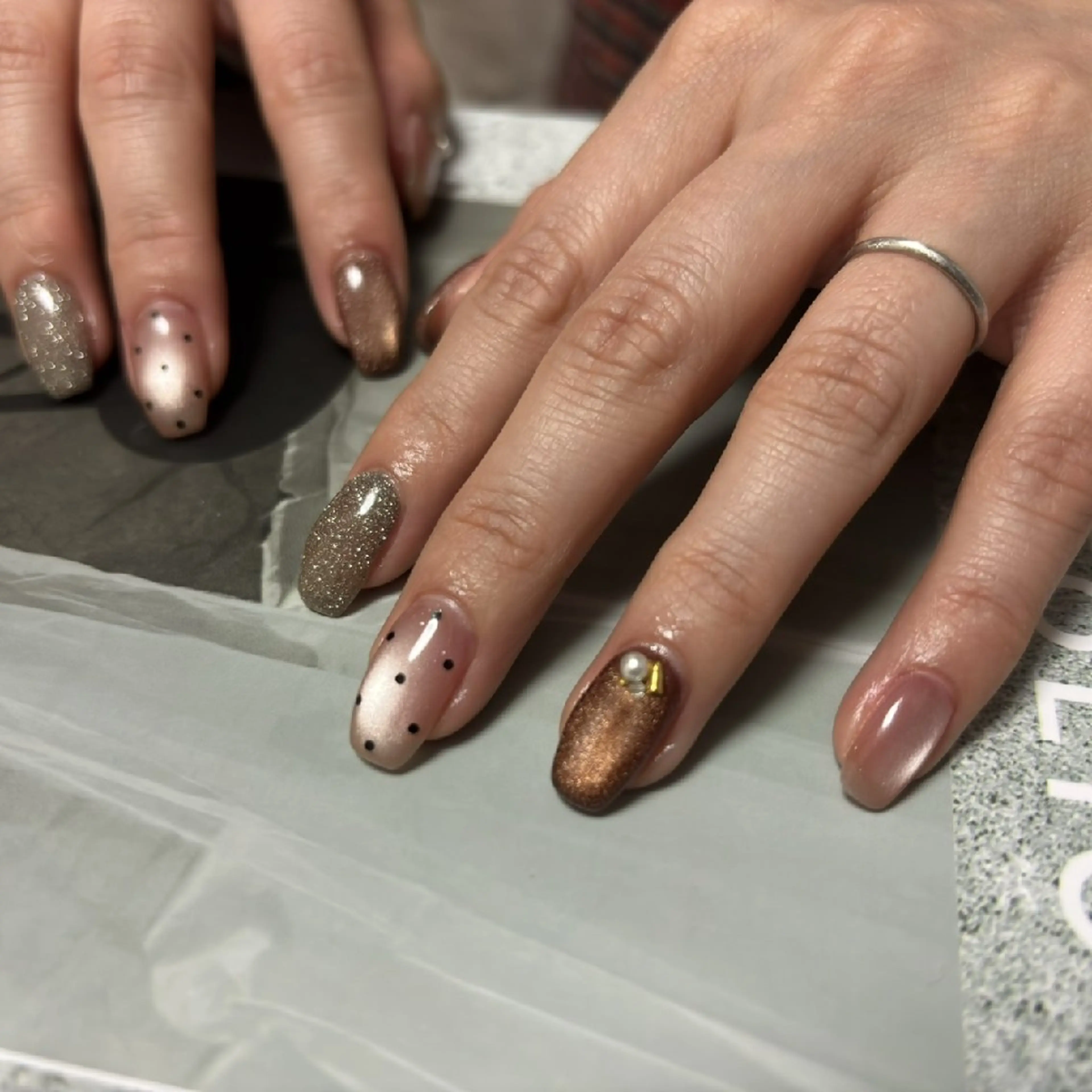 ミディアム ハンドネイル nico nail Kosakaのネイルデザイン