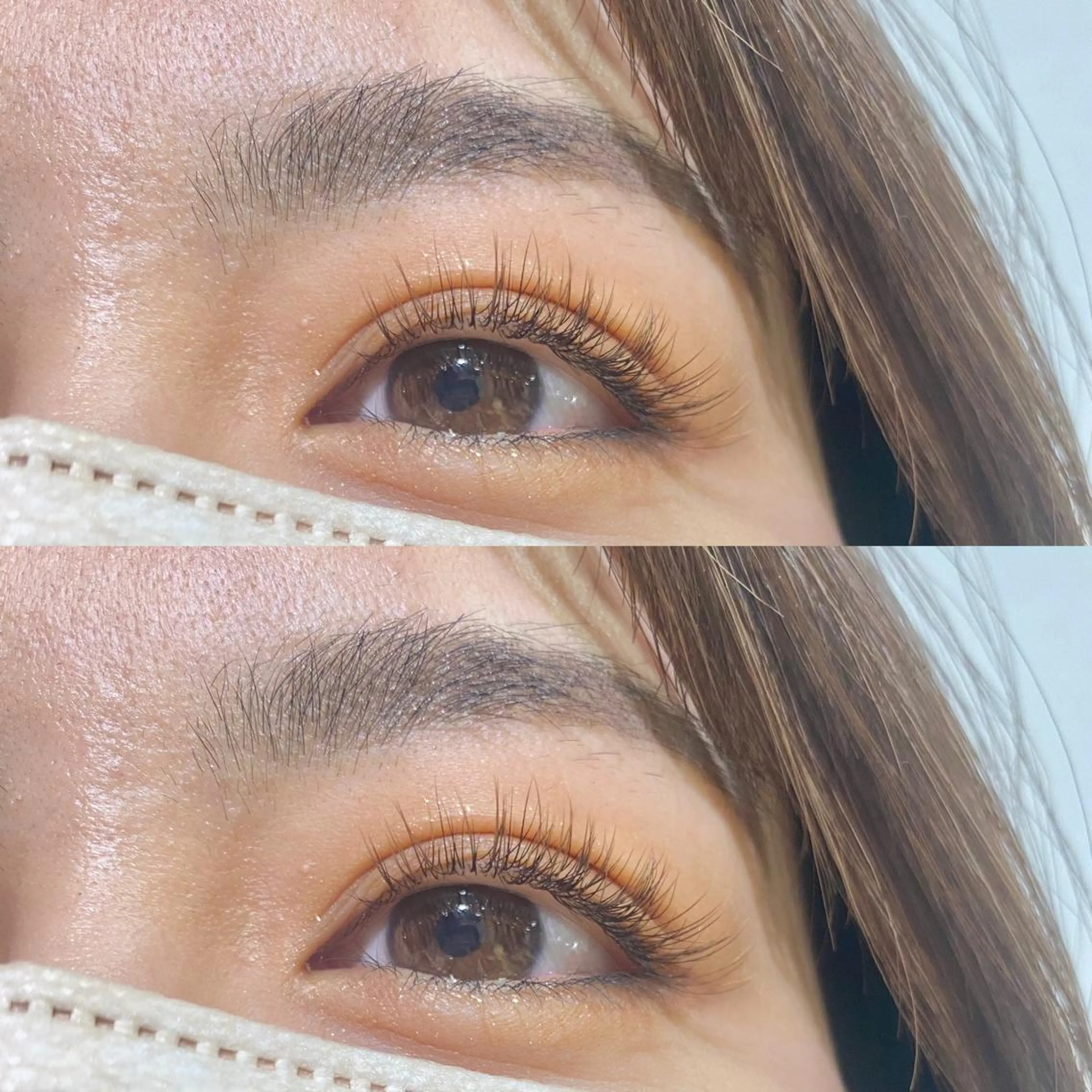 マツエク・マツパ ブラウンラッシュ カラーマツエク マツエク LICO NAIL&EYELASH 名古屋店所属・LICO marikaのマツエク・マツパデザイン