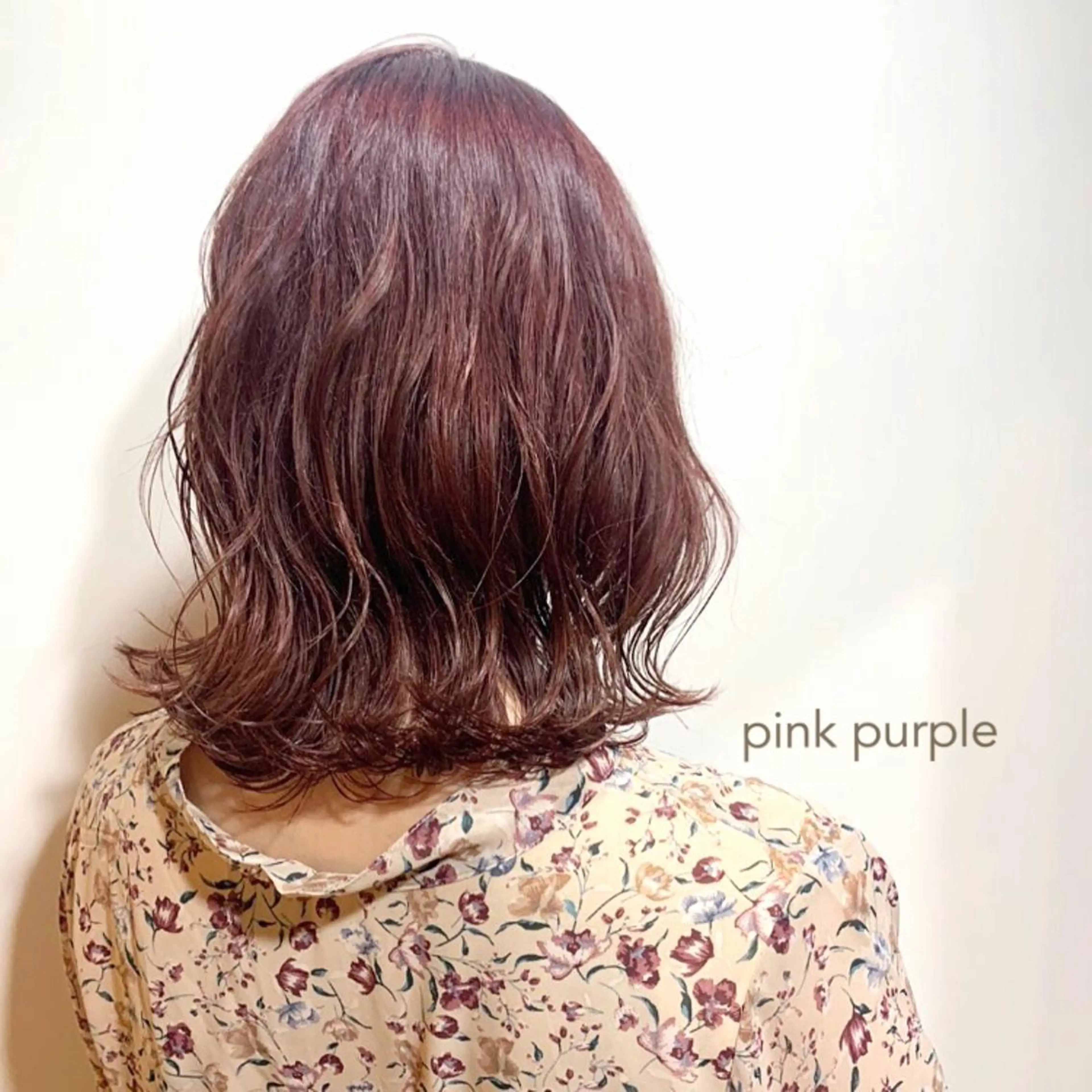 ミディアム カラー ダブルカラー ピンクカラー ピンクパープル パープルカラー Jewel  Box   西梅田店所属・髪質改善サロン 梅田/ヨナミネのヘアスタイル