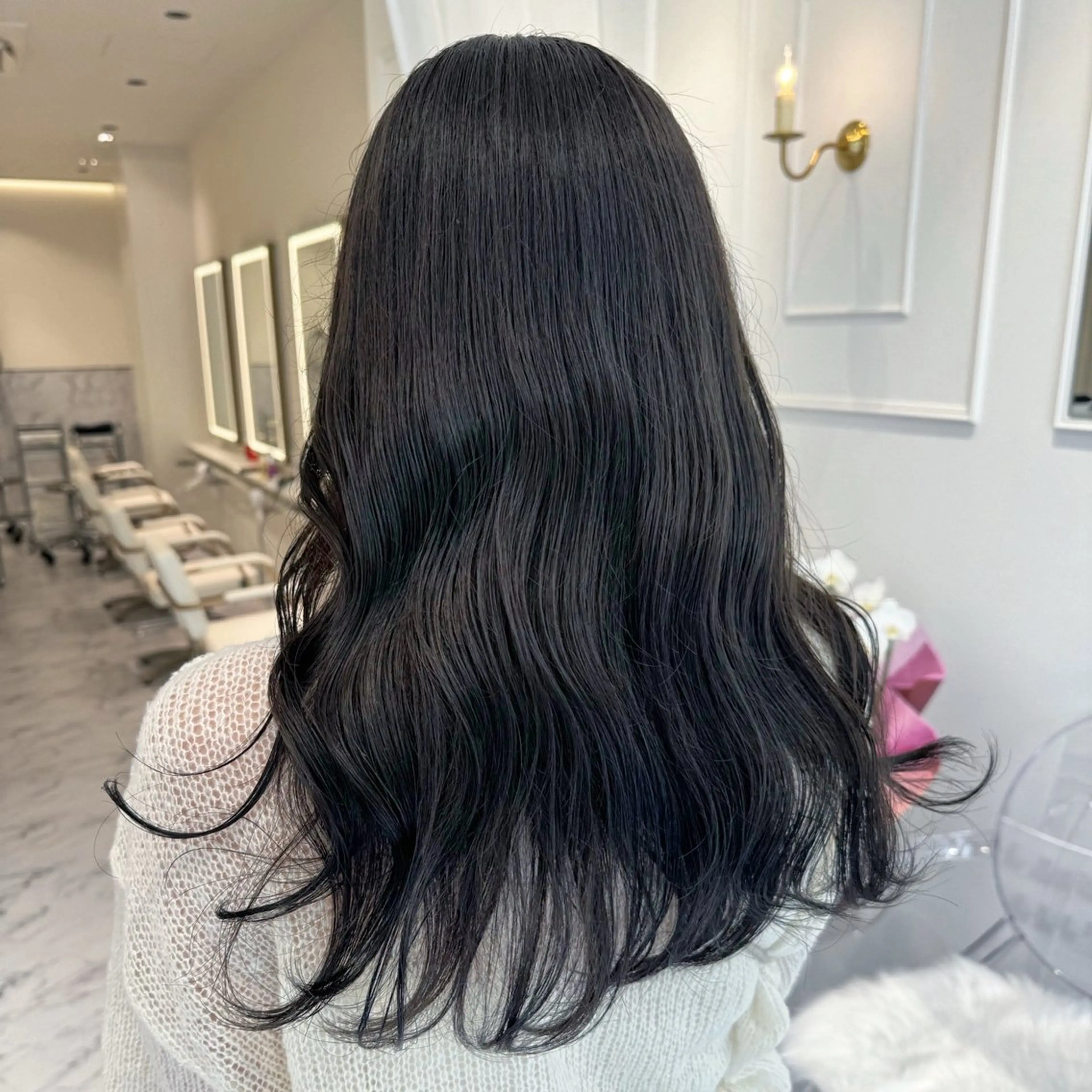 ロング カラー カット ヘアカラー ParveMix🍀 藤原愛未のヘアスタイル