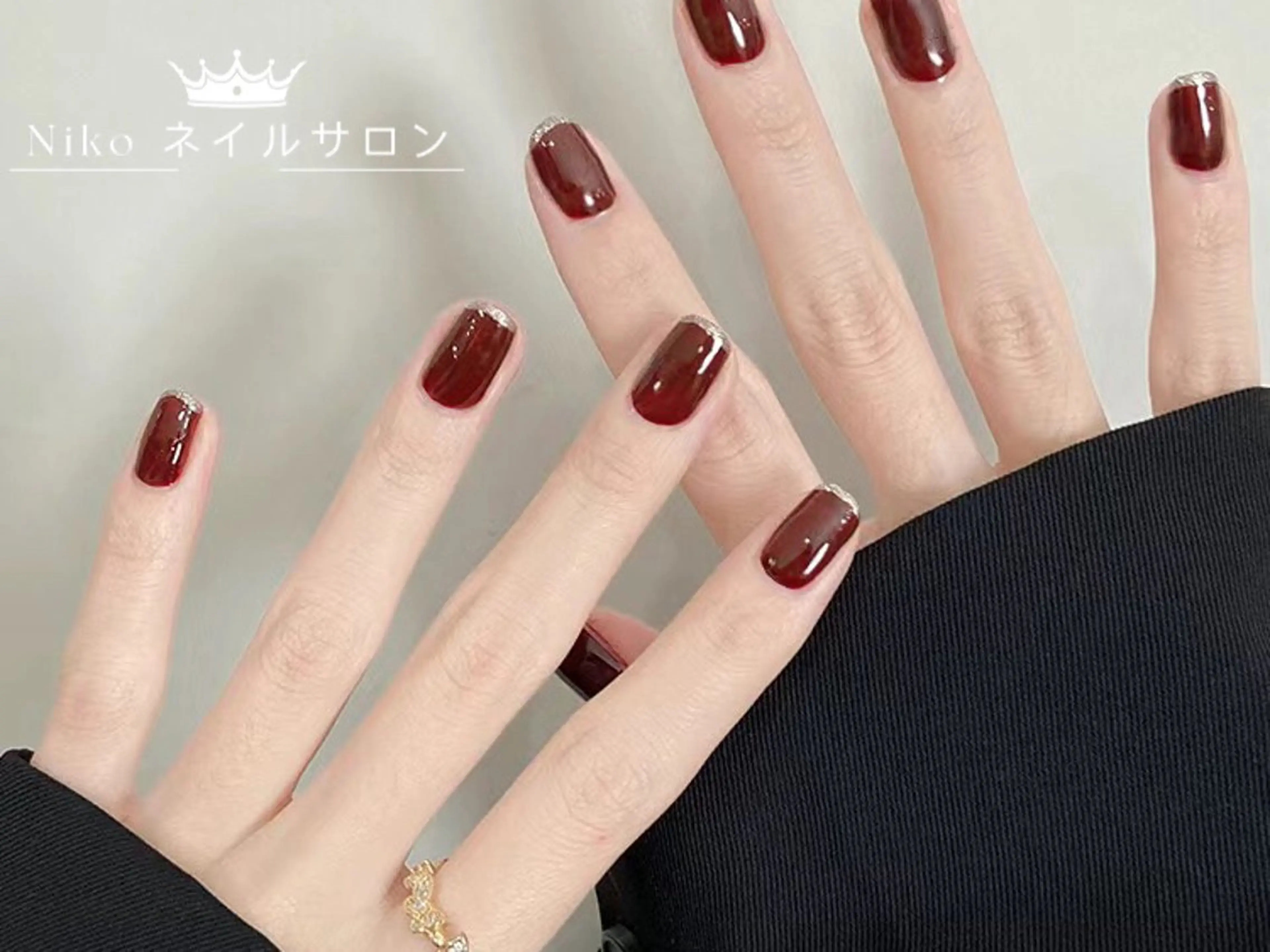 ネイル ジェルネイル ハート 韓国ネイル ニュアンスネイル パラジェル ハンドネイル Nikoネイルサロン 高田馬場店のネイルデザイン