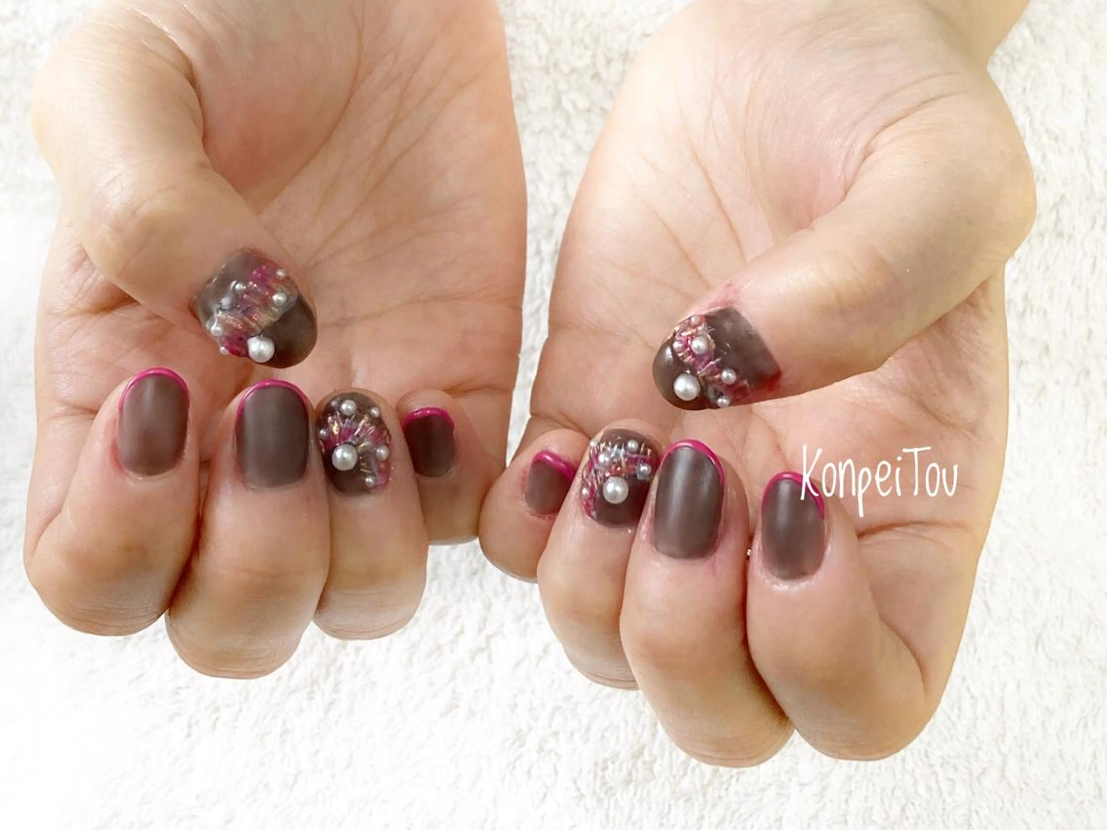 ネイル ハンドネイル おうちのネイルサロン　konpeiTou〜こんぺいとう〜所属・おうちのネイルサロン KonpeiTouのネイルデザイン