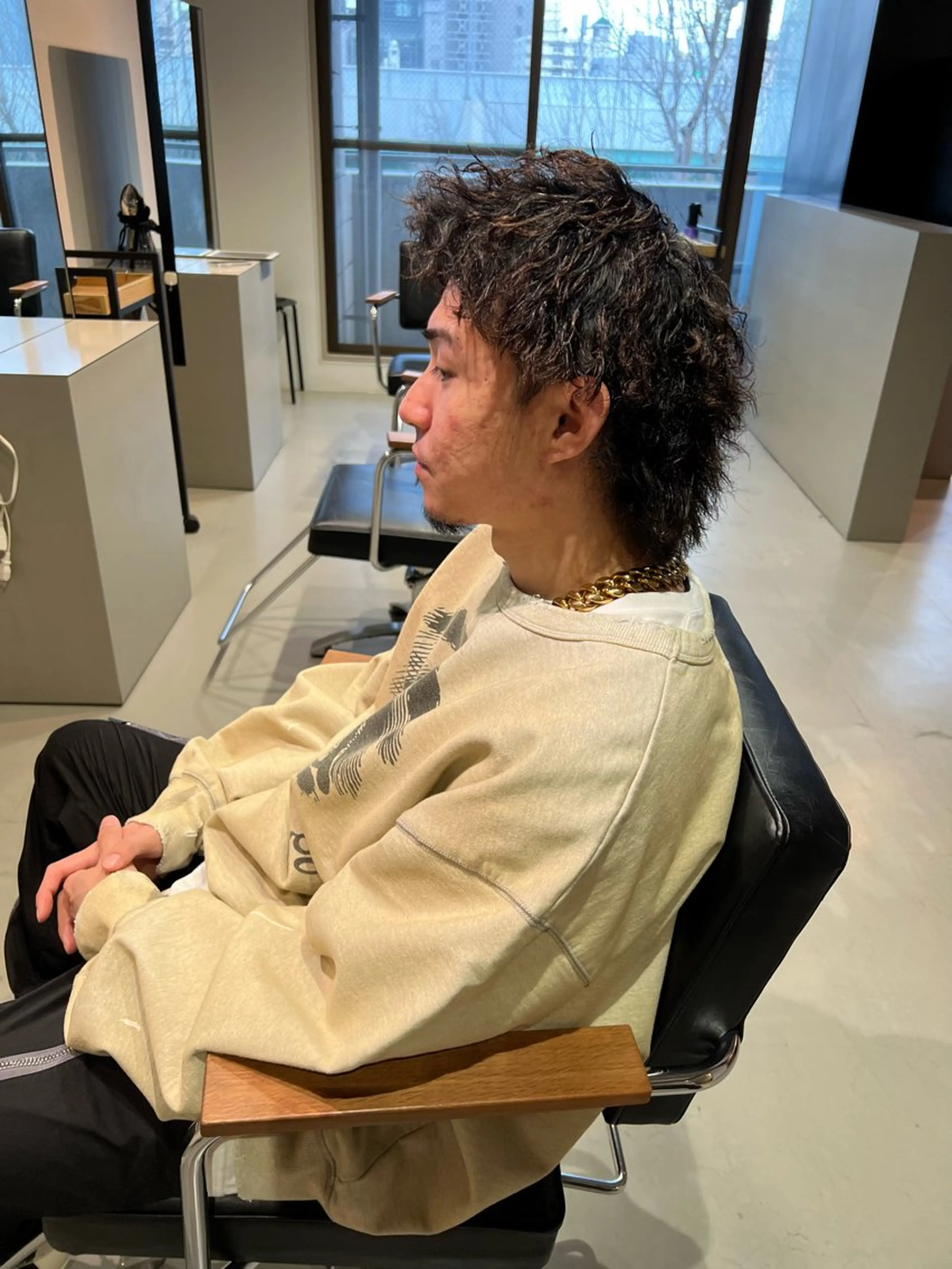 ミディアム パーマ メンズ パーマ職人 Mizukiのヘアスタイル