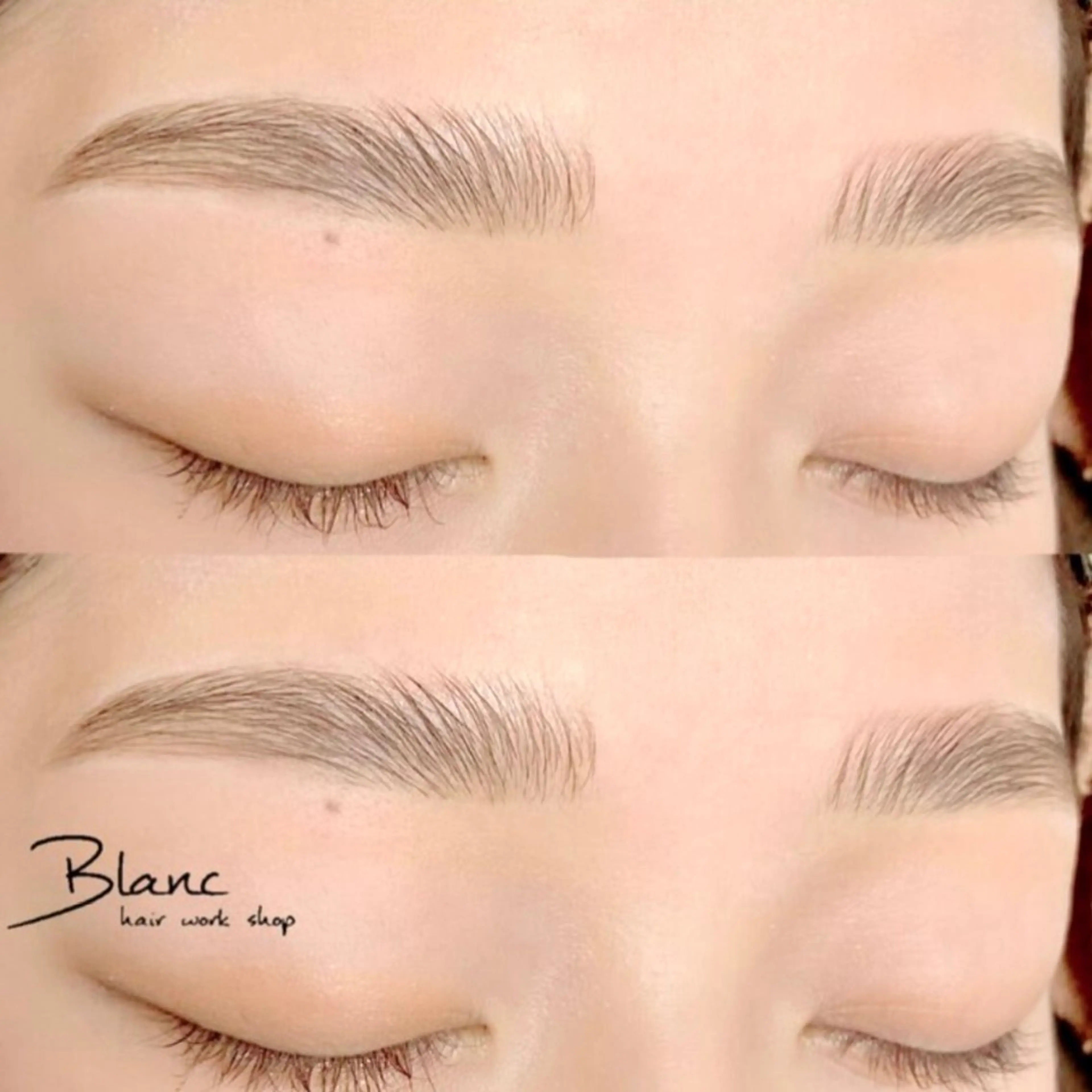 【眉毛】HBLハリウッドブロウリフト(眉毛 パーマ+アイブロウwax脱毛) +眉メイク仕上げの写真