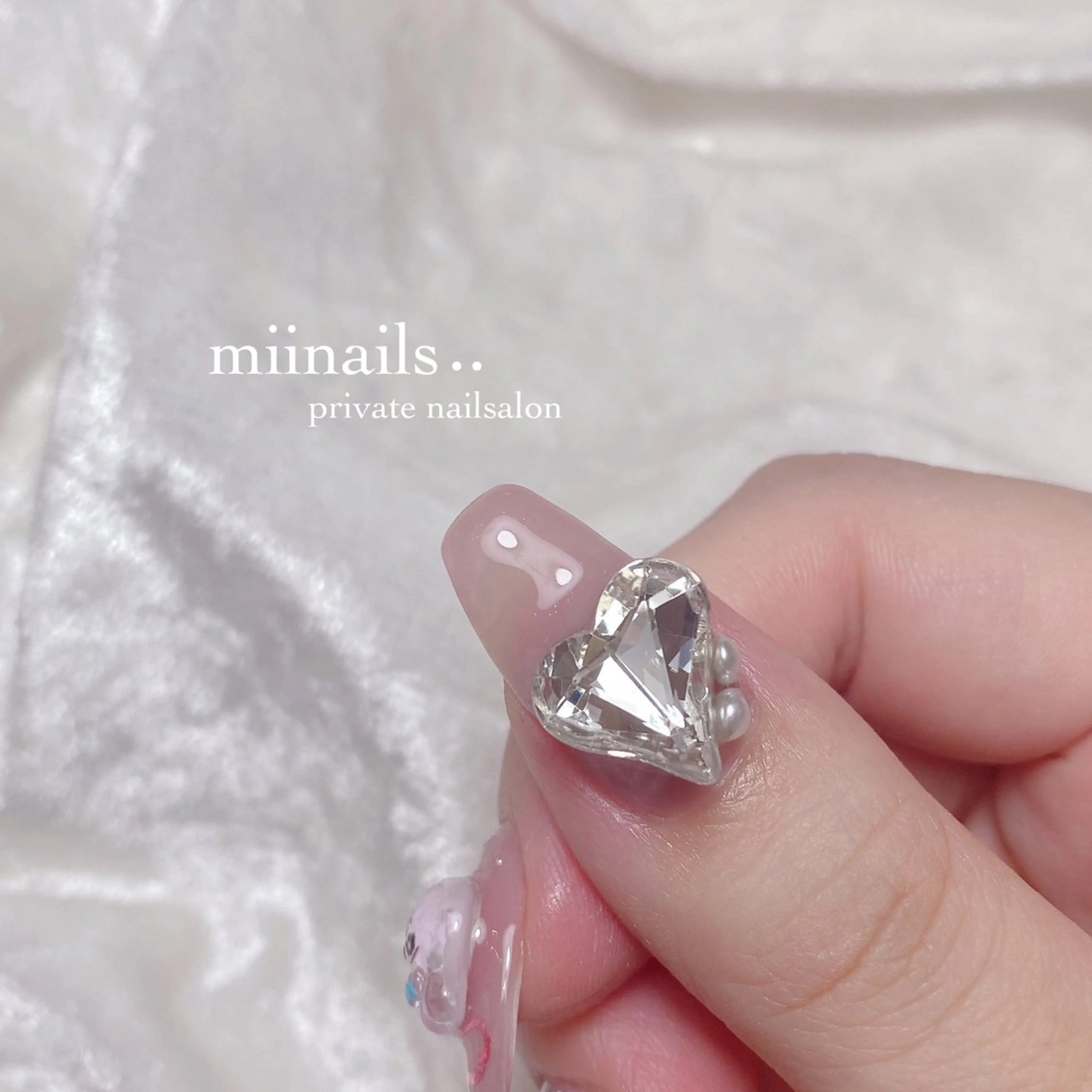 ネイル フレンチネイル 韓国ネイル ワンホンネイル ハンドネイル nailsalon miinailsのネイルデザイン