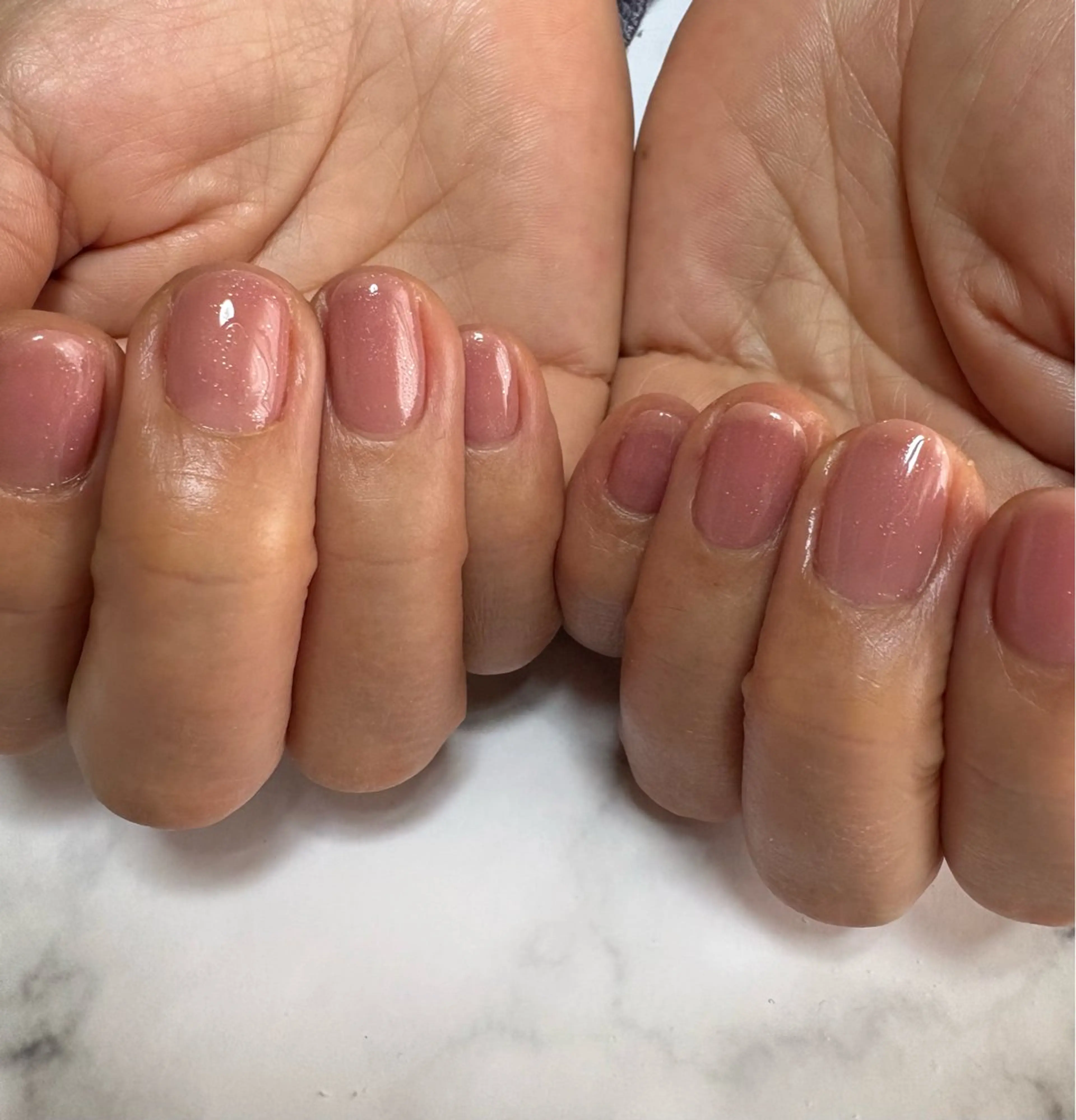 ネイル ワンカラーネイル ピンク シンプルネイル ハンドネイル nail salon minthのネイルデザイン
