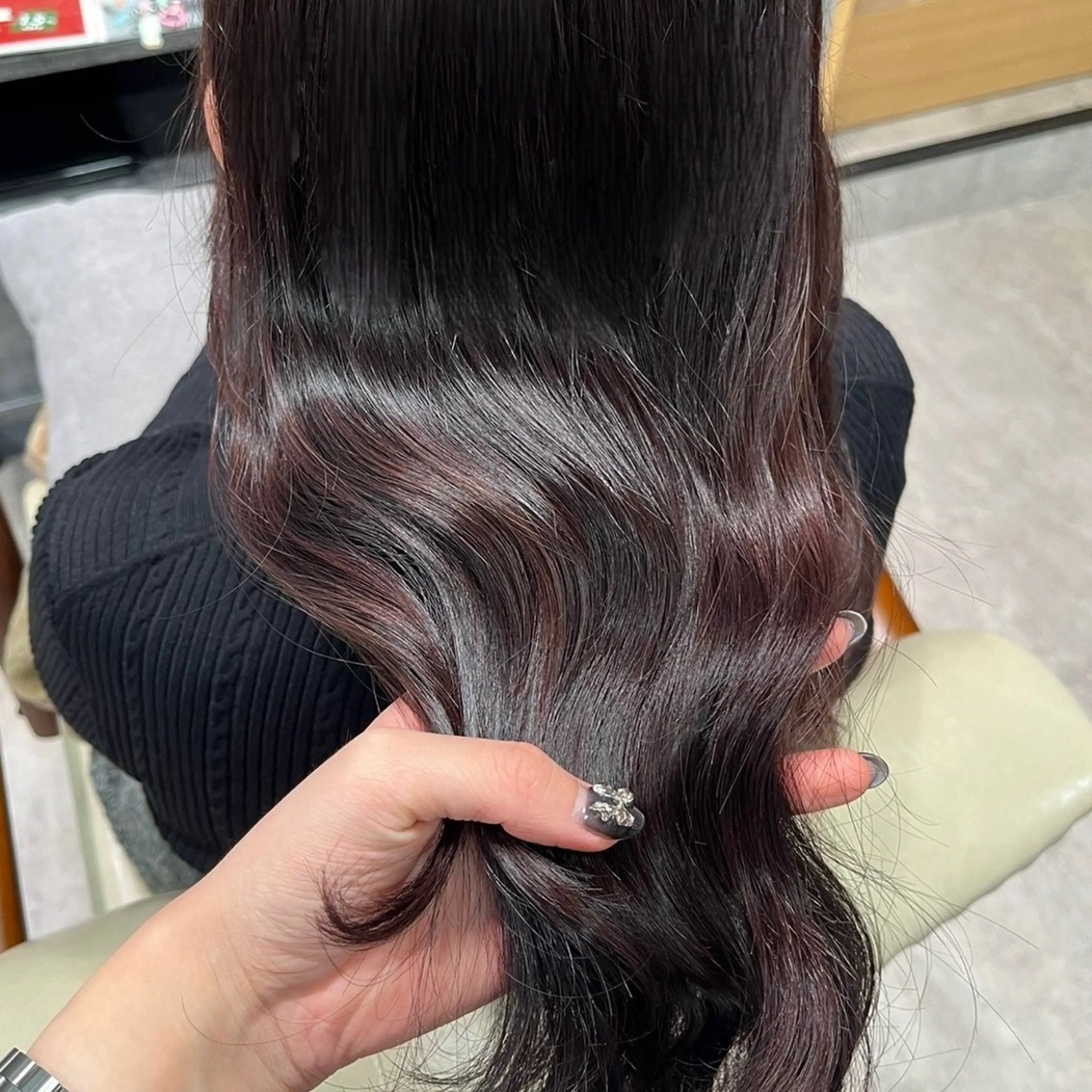 セミロング カラー 勝 瑞貴のヘアスタイル