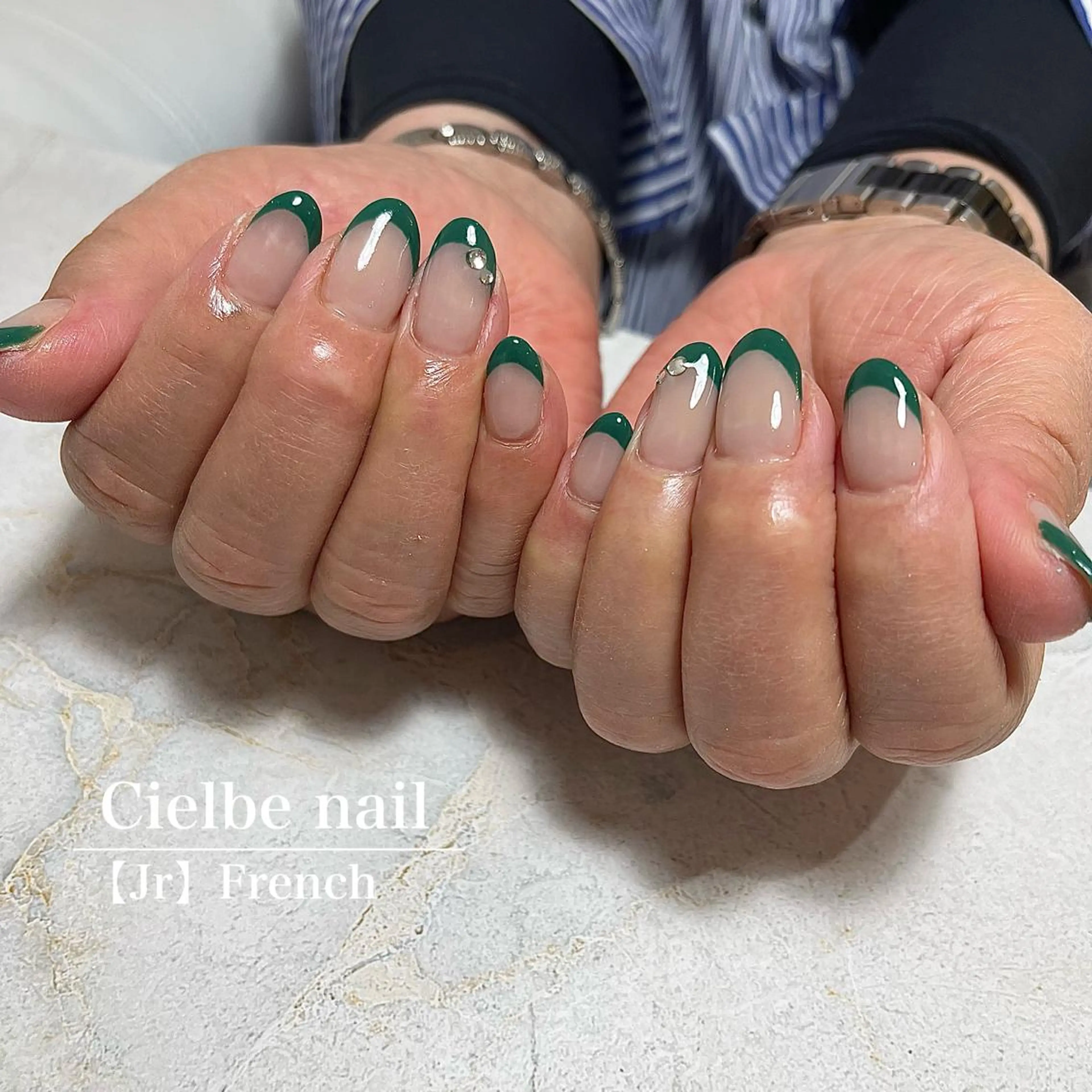 ネイル フレンチネイル ハンドネイル cielbe nailのネイルデザイン