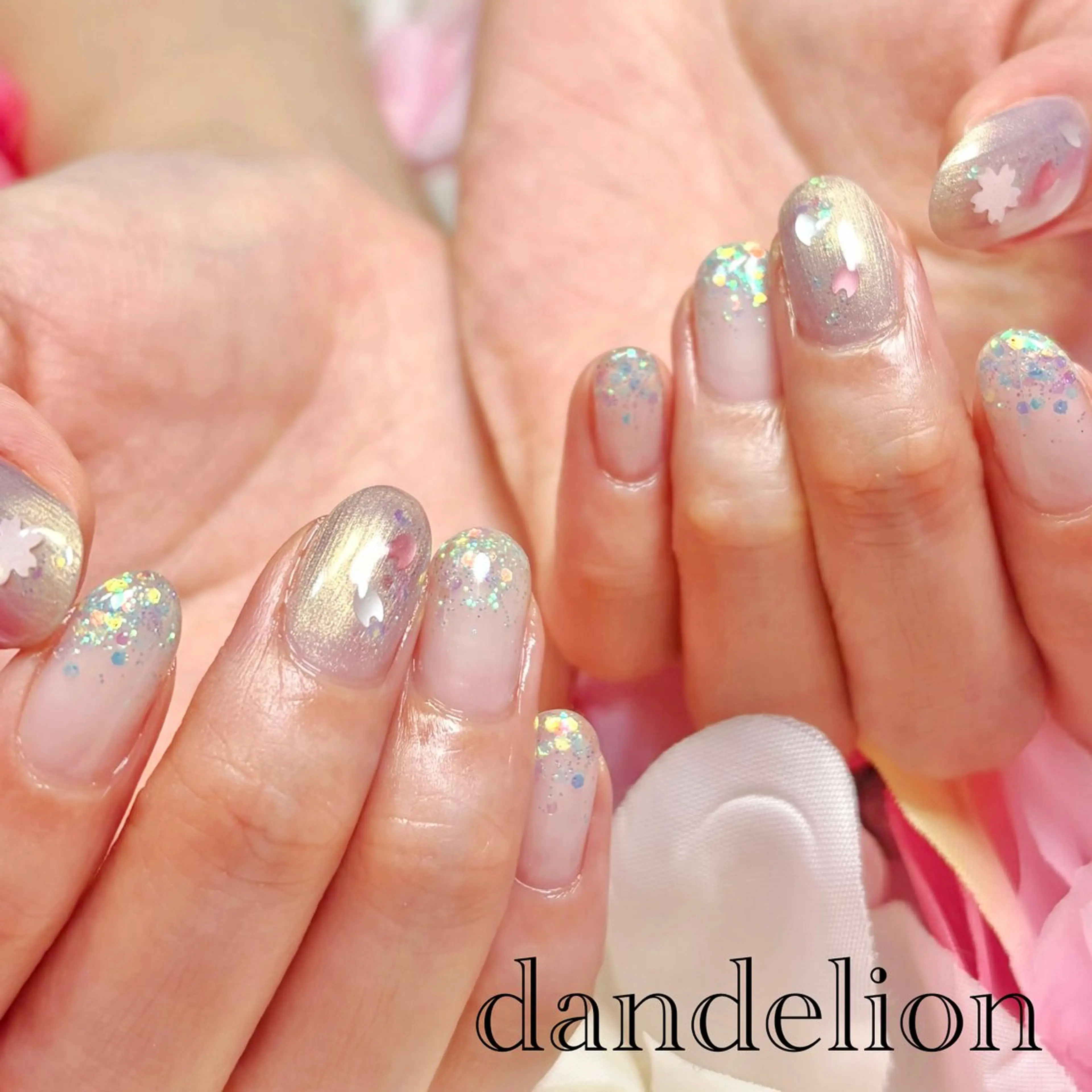 ネイル ハンドネイル ハンドケア dandelion ダンデライオンのネイルデザイン