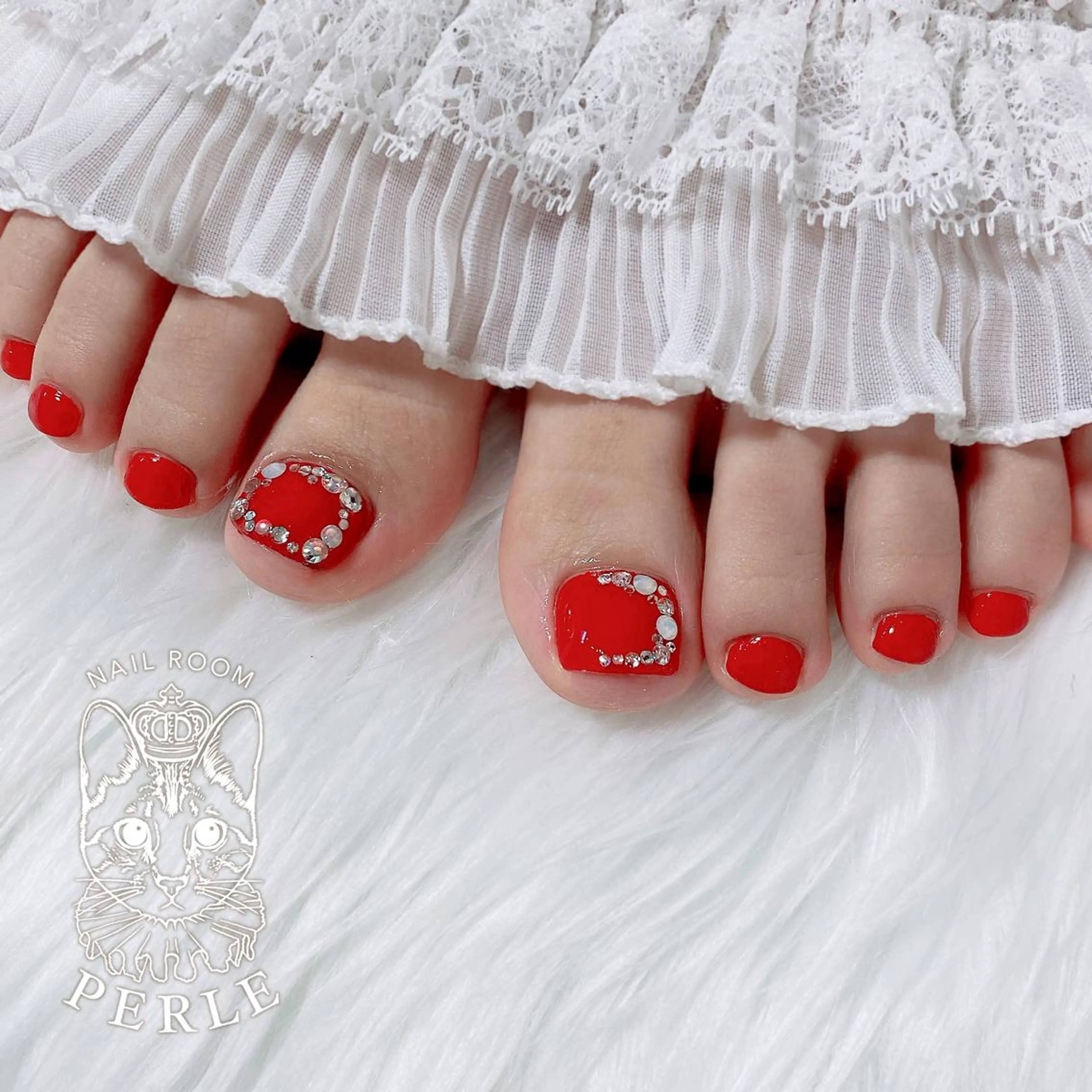 ネイル フットネイル nail room Perleのネイルデザイン