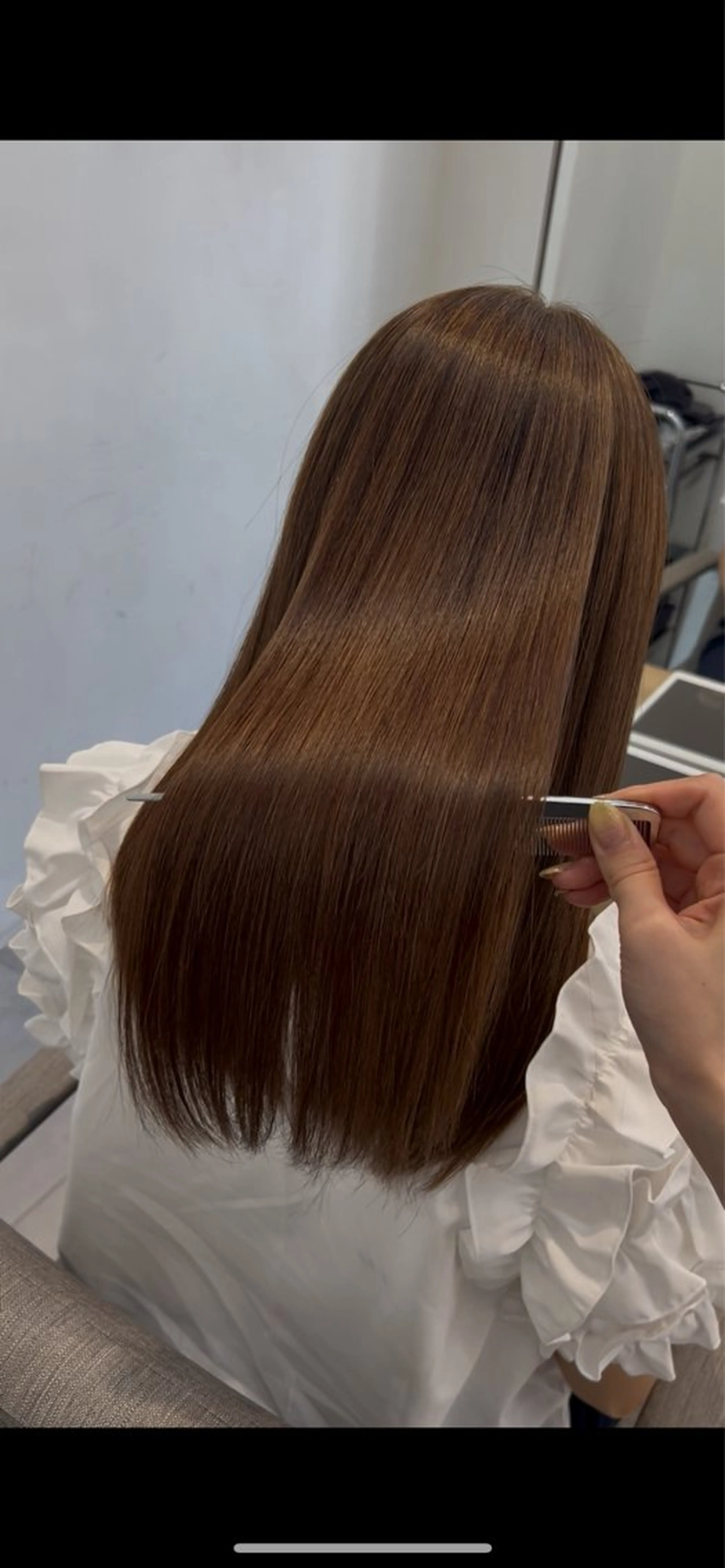 ミディアム 縮毛矯正 トリートメント nok銀座所属・🌷艶色/艶髪/銀座 /norika🌷のヘアスタイル