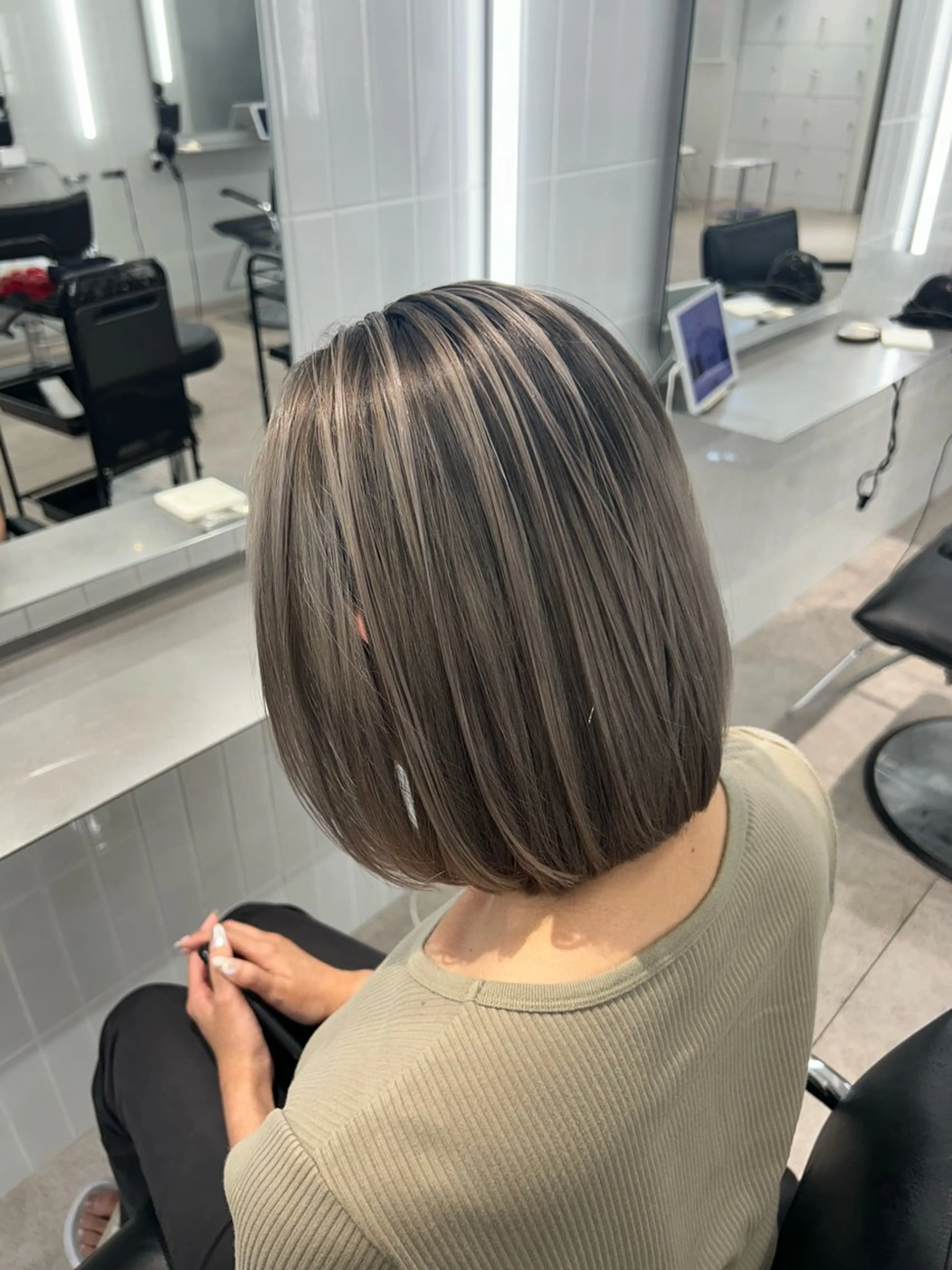 ミディアム カラー 断髪刈舞所属・フェード・メッシュ ハイトーン/fumaのヘアスタイル