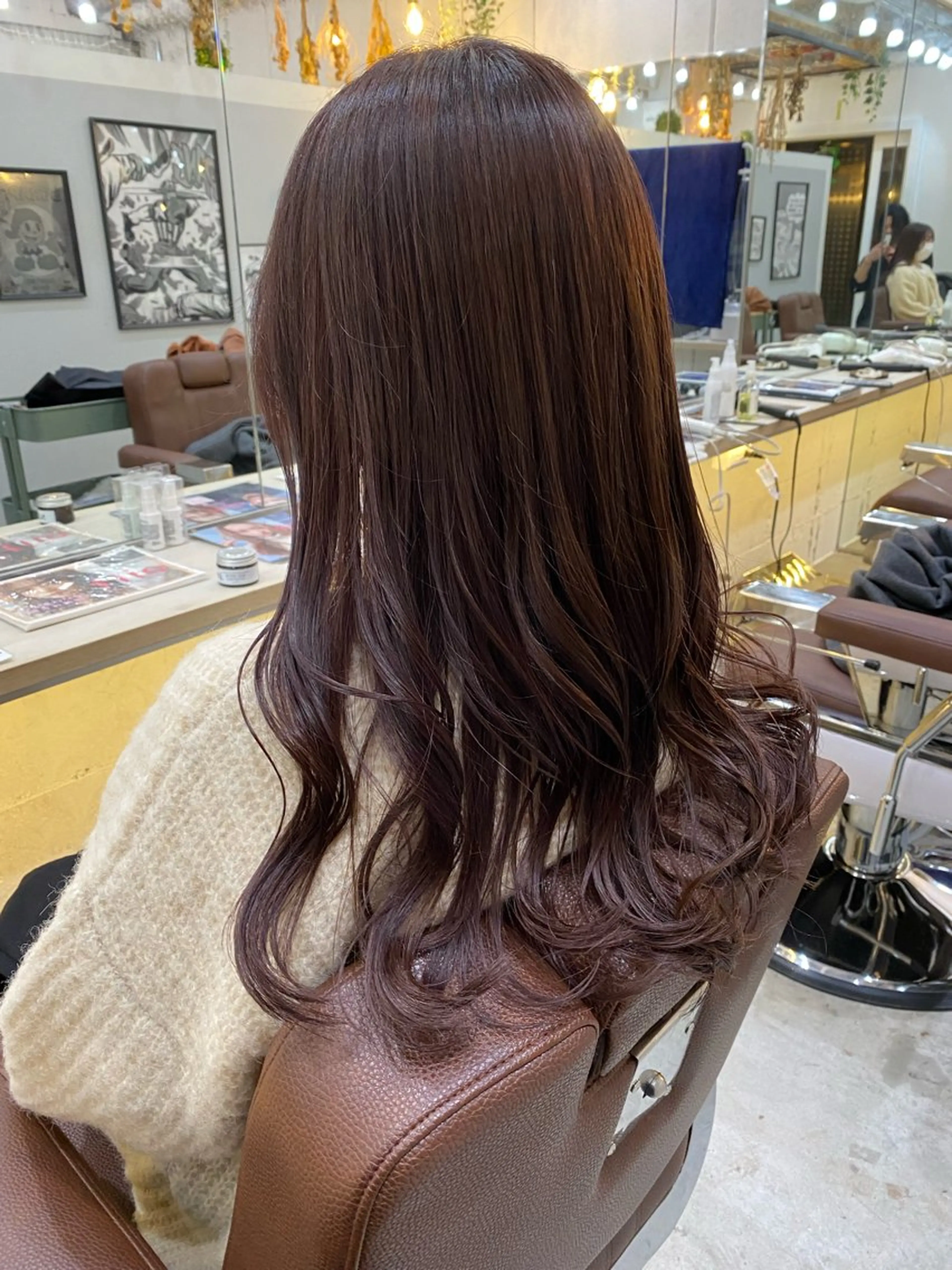 ロング カラー ヘアアレンジ F.O.Fカラーモデ ル募集riana🫧のヘアスタイル