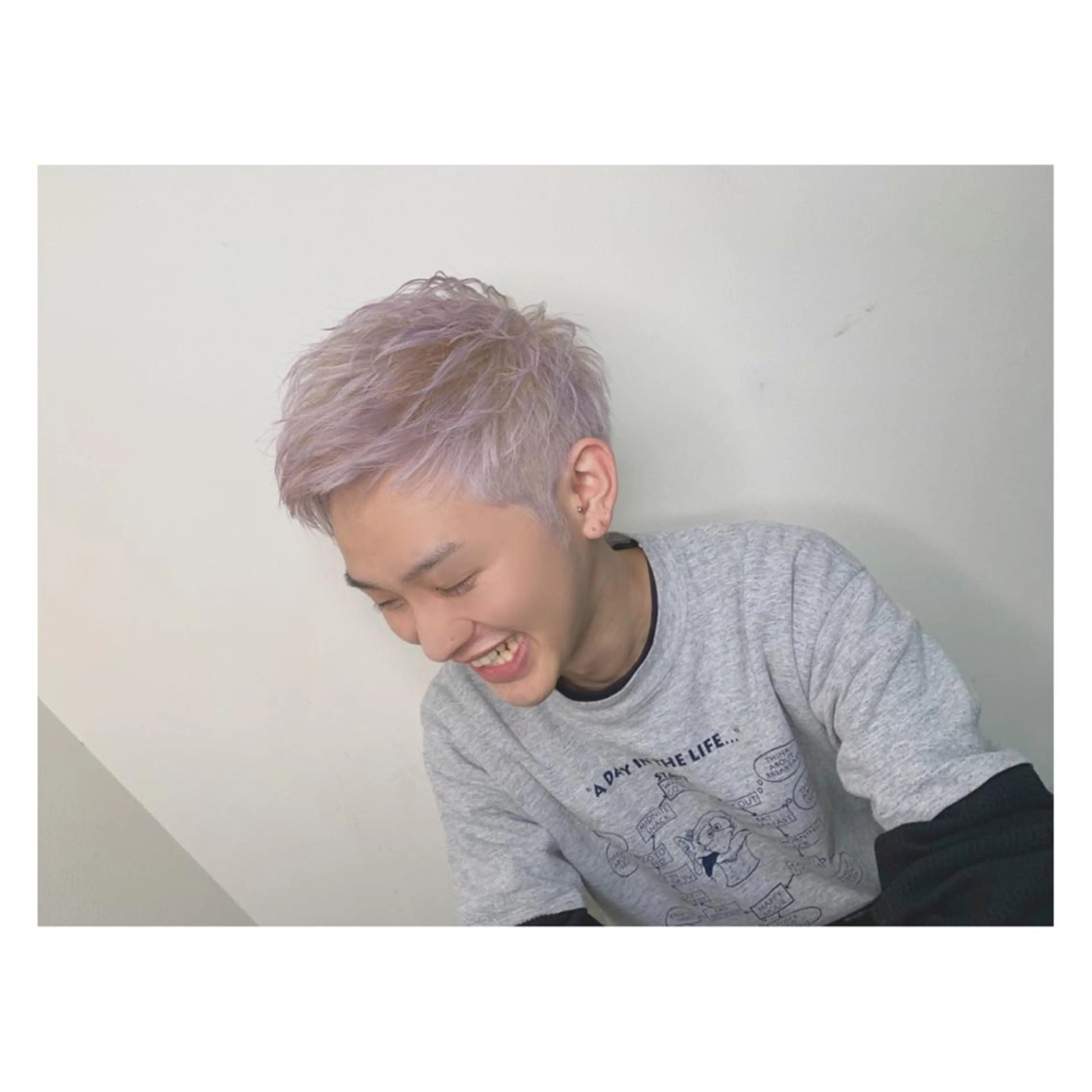 ショート カラー ヘアアレンジ メンズ ange☞ soutaのヘアスタイル