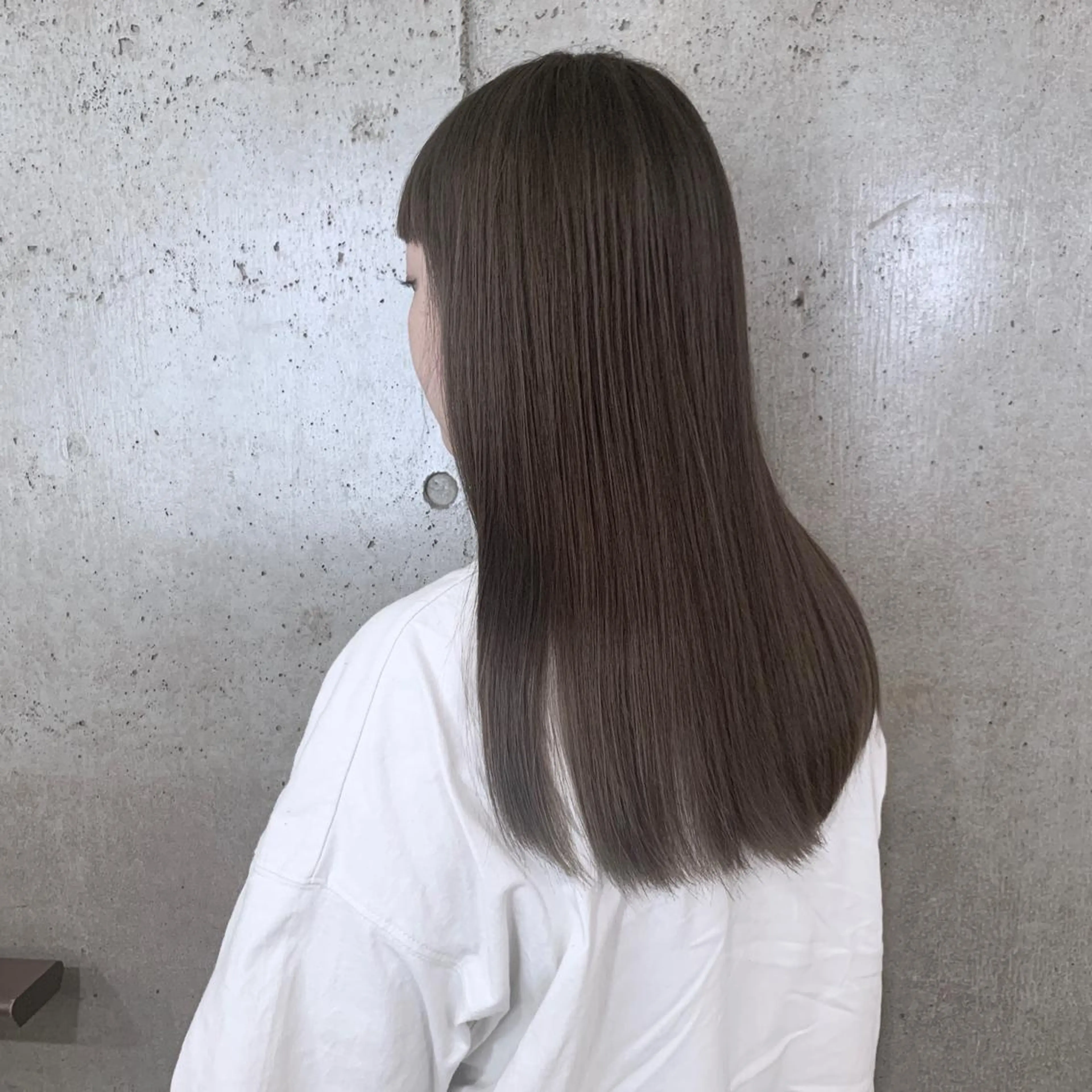 ロング カット ヘアカラー トリートメント ヘッドスパ 二宮 早智子のヘアスタイル