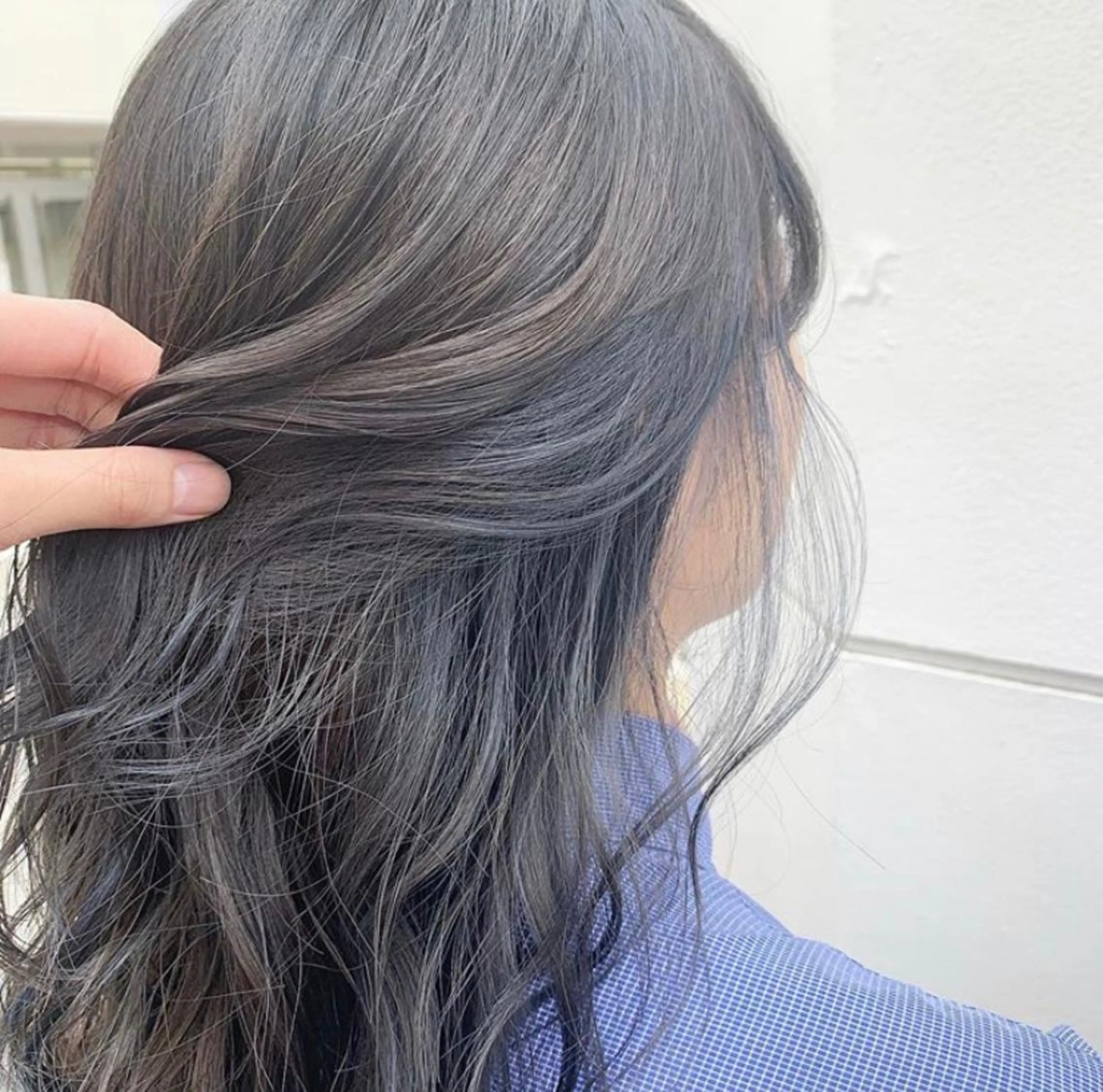 セミロング カラー 韓国　縮毛矯正 髪質改善　木村のヘアスタイル