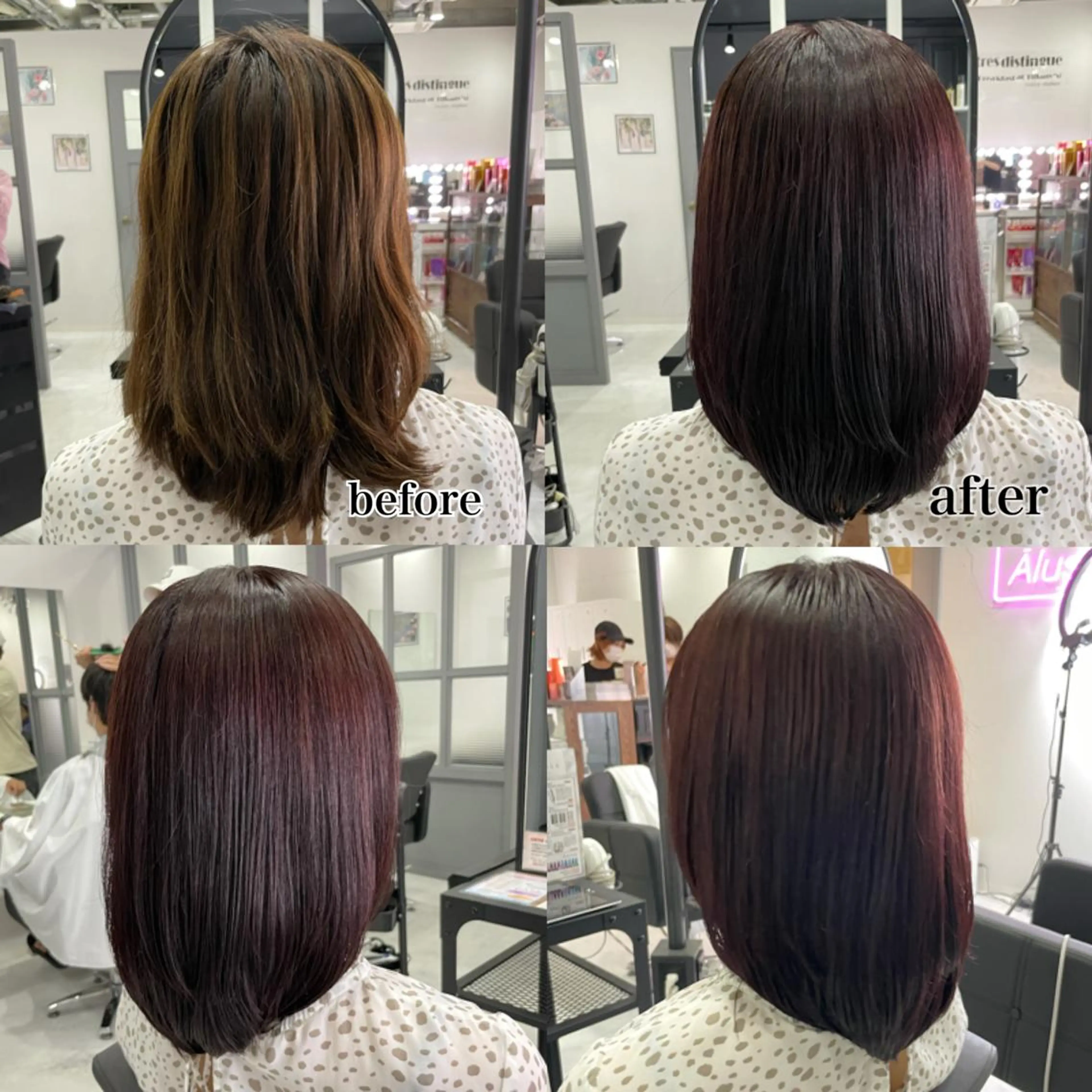 セミロング カラー 髪質改善縮毛矯正 kosuke_IJKのヘアスタイル