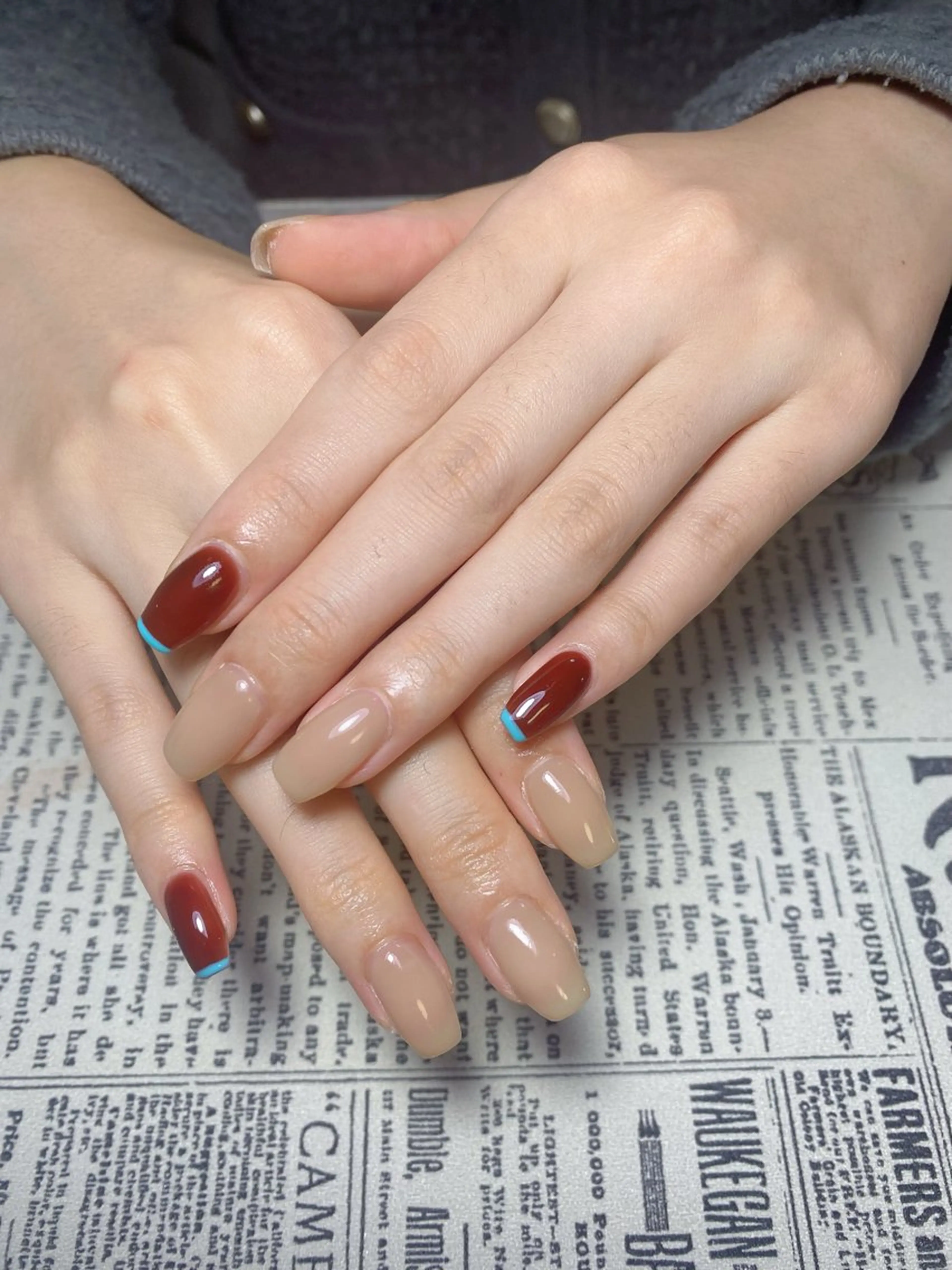 ネイル アートネイル フレンチネイル ジェルネイル グラデーション 韓国ネイル Nail Salon kihi大塚店のネイルデザイン