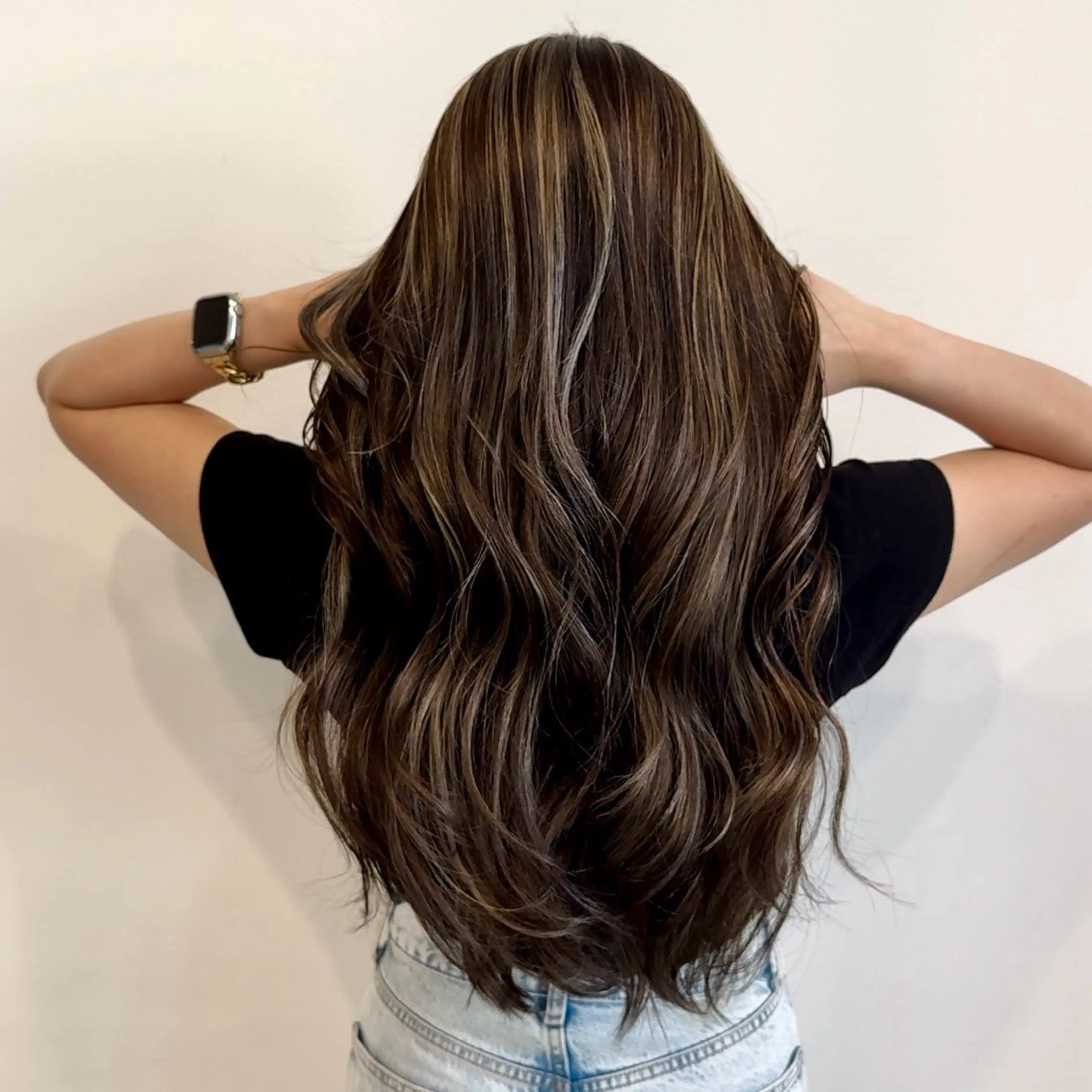 セミロング ハイライト 1st.hair.salon伊勢崎店所属・伊勢崎/似合せカット 🇰🇷KEIGO‪のヘアスタイル