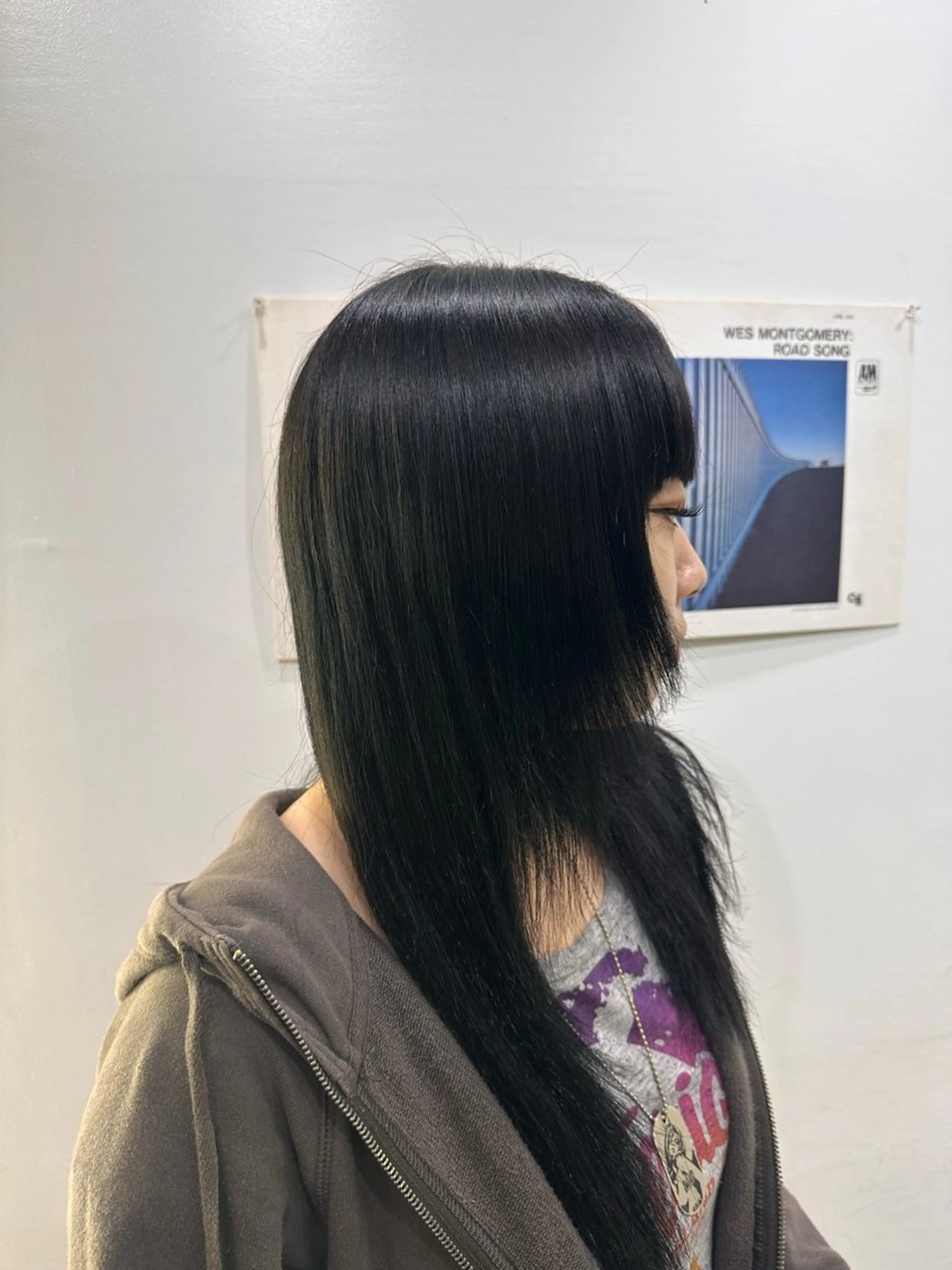 ロング 縮毛矯正 トリートメント 高明度ハイトーン× ショート/莉音🧤のヘアスタイル