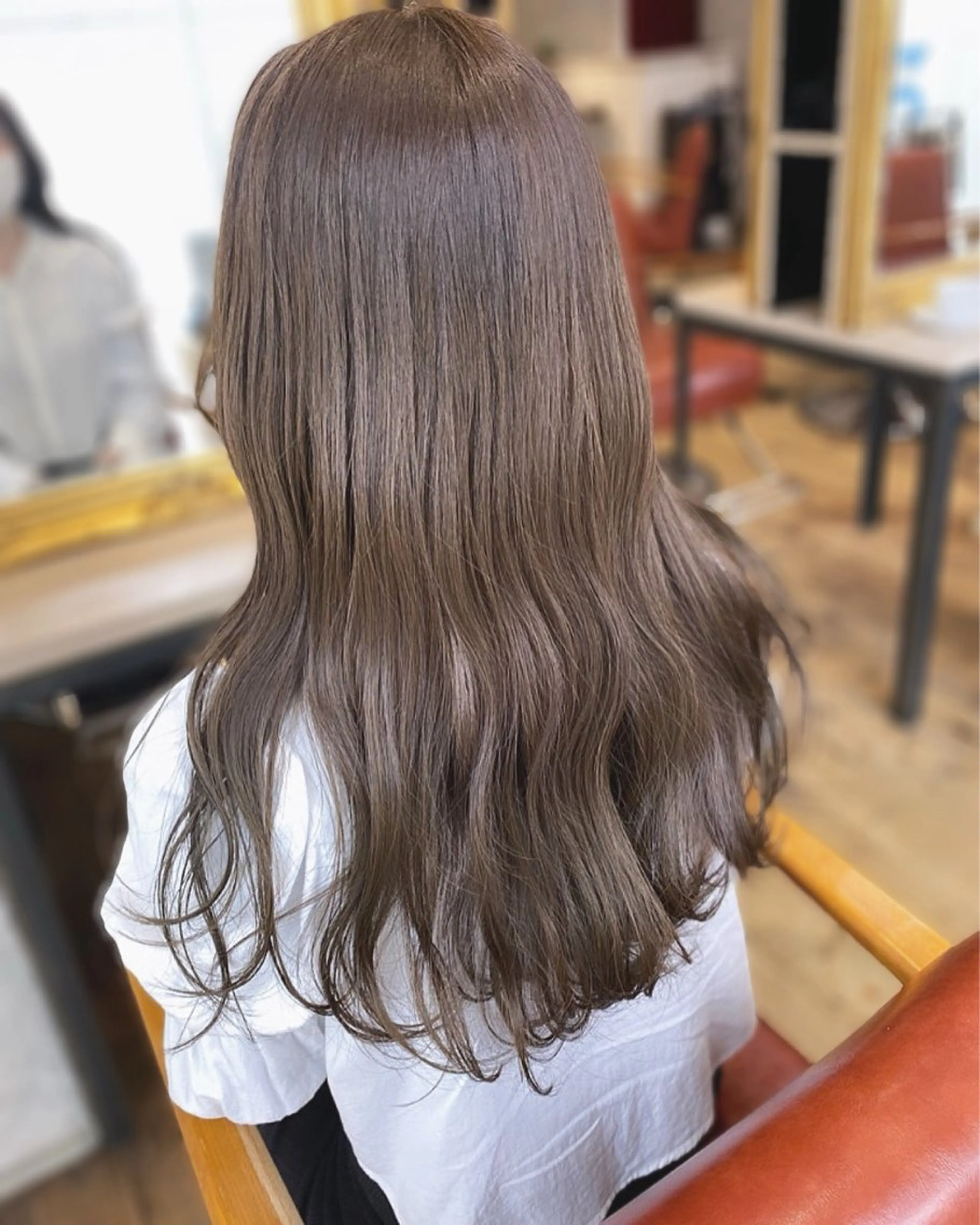 ロング カラー ヘアアレンジ カット ヘアカラー トリートメント 暖色系/透明感 治野心のヘアスタイル