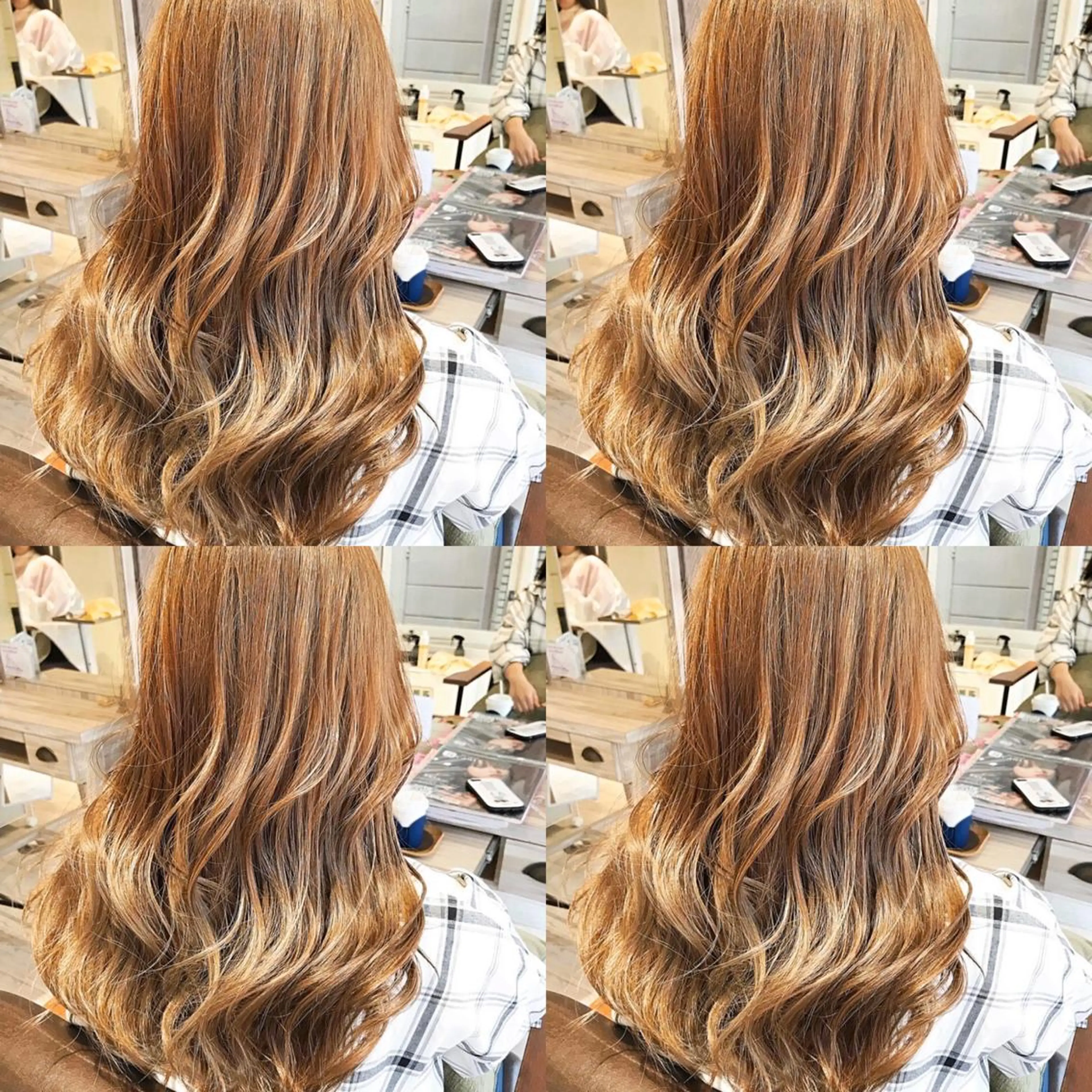 セミロング ミルクティーベージュ 山本勝志のヘアスタイル