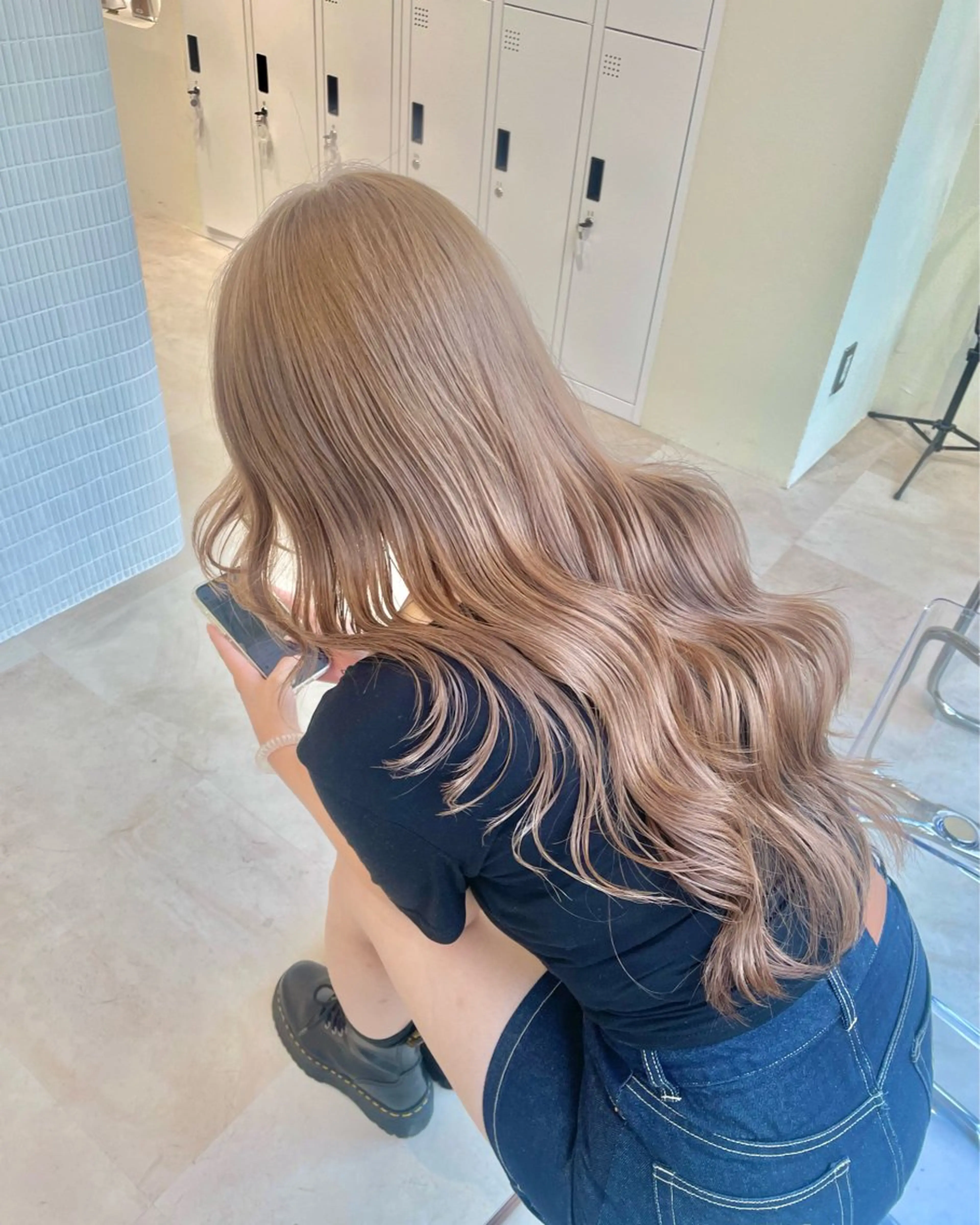 ロング カット ヘアカラー トリートメント ブリーチ指名 No１🏆RENのヘアスタイル