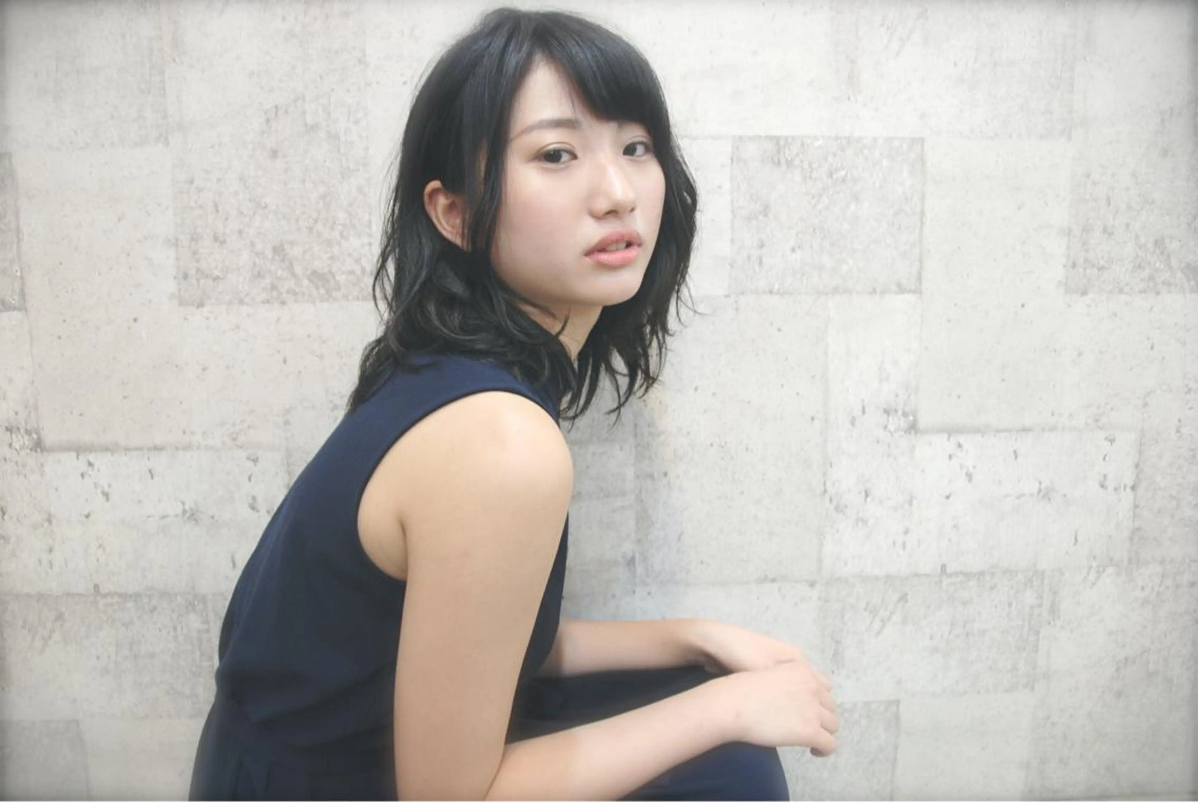 ミディアム インナーカラー/天神 ブリーチ/吉田のヘアスタイル