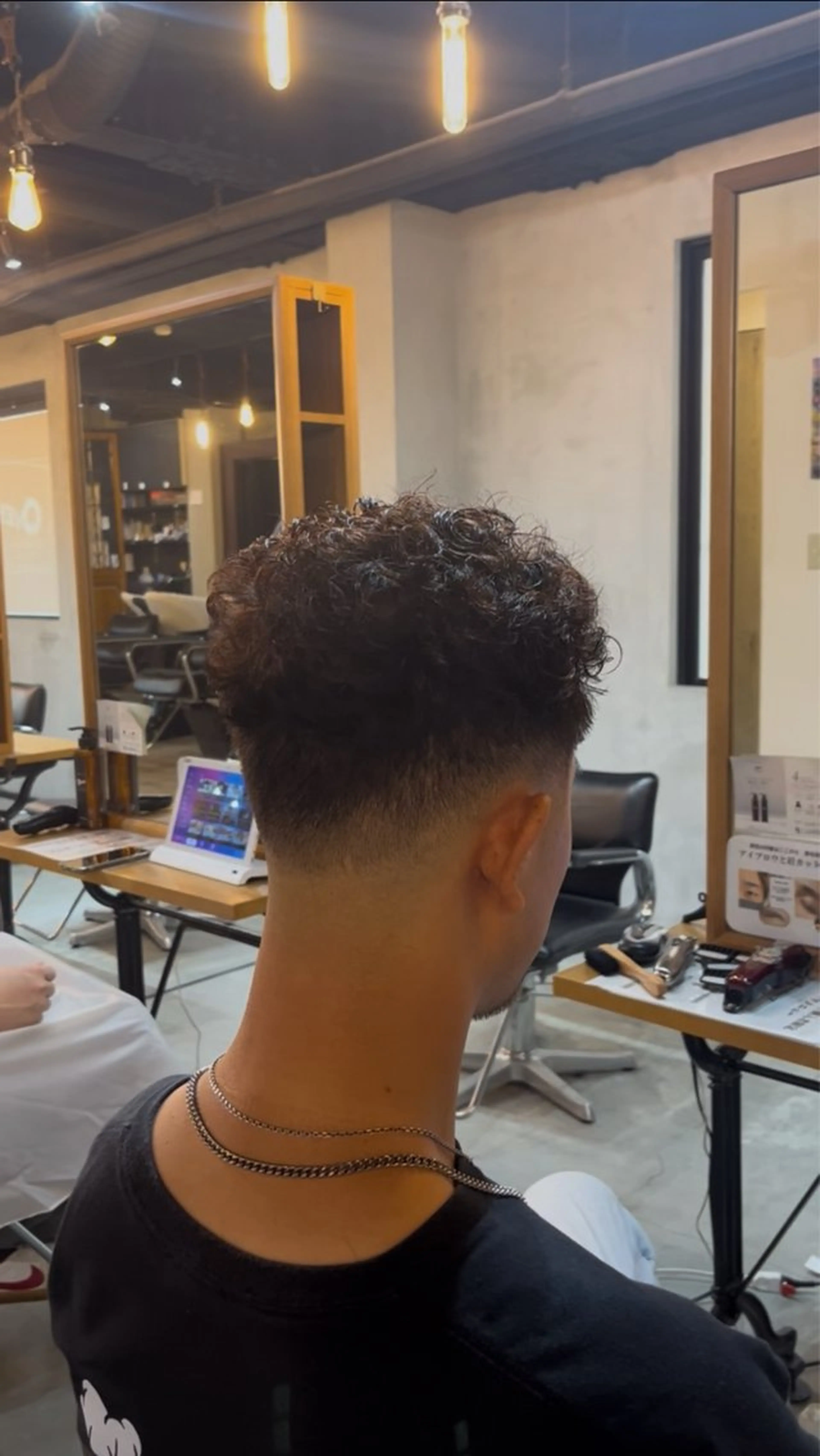 ショート パーマ メンズ カット パーマ 🇺🇸外国人風ヘア 💈N.Yuto💈のヘアスタイル