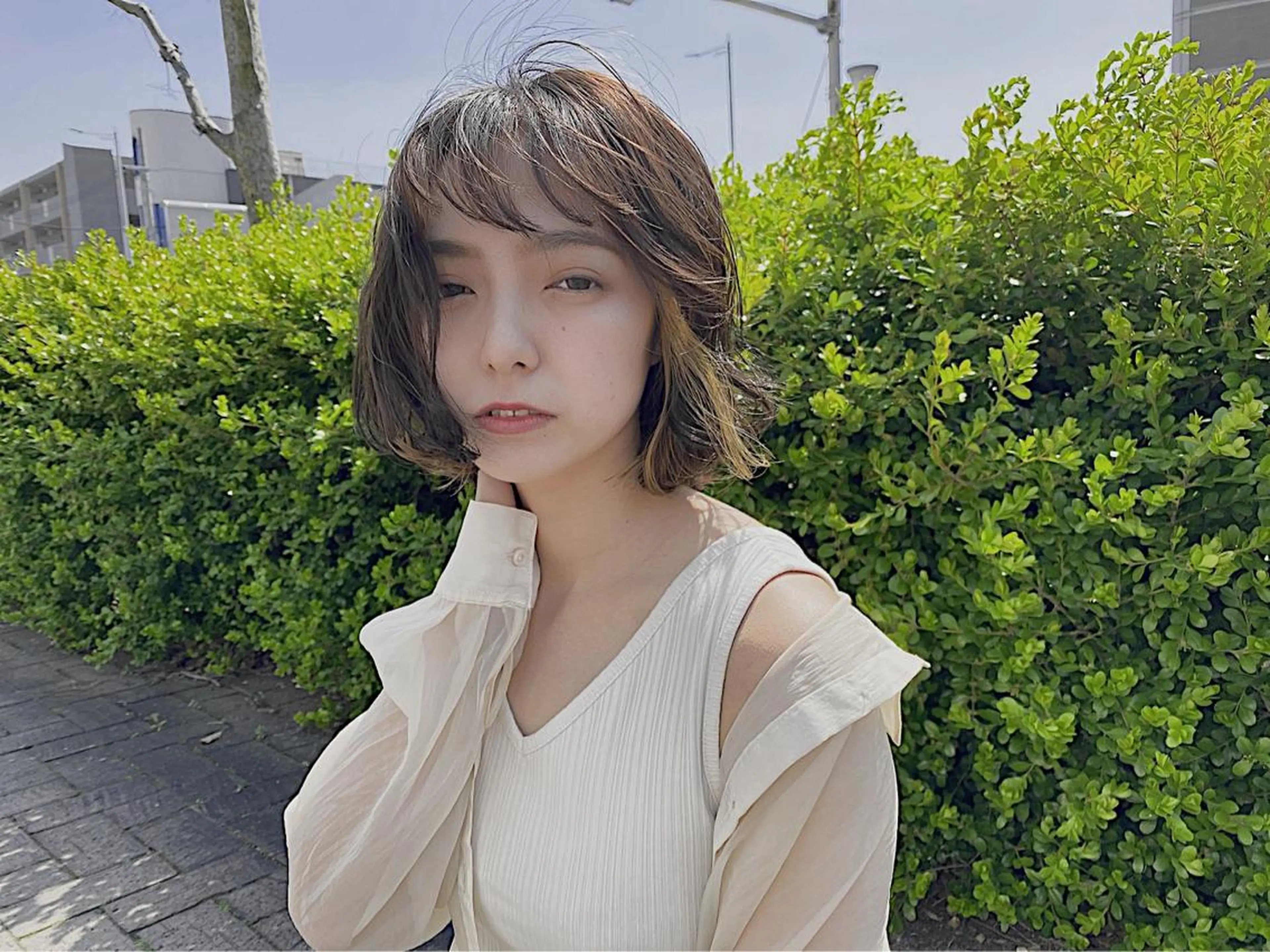 ミディアム カラー ヘアアレンジ Rely 美空のヘアスタイル