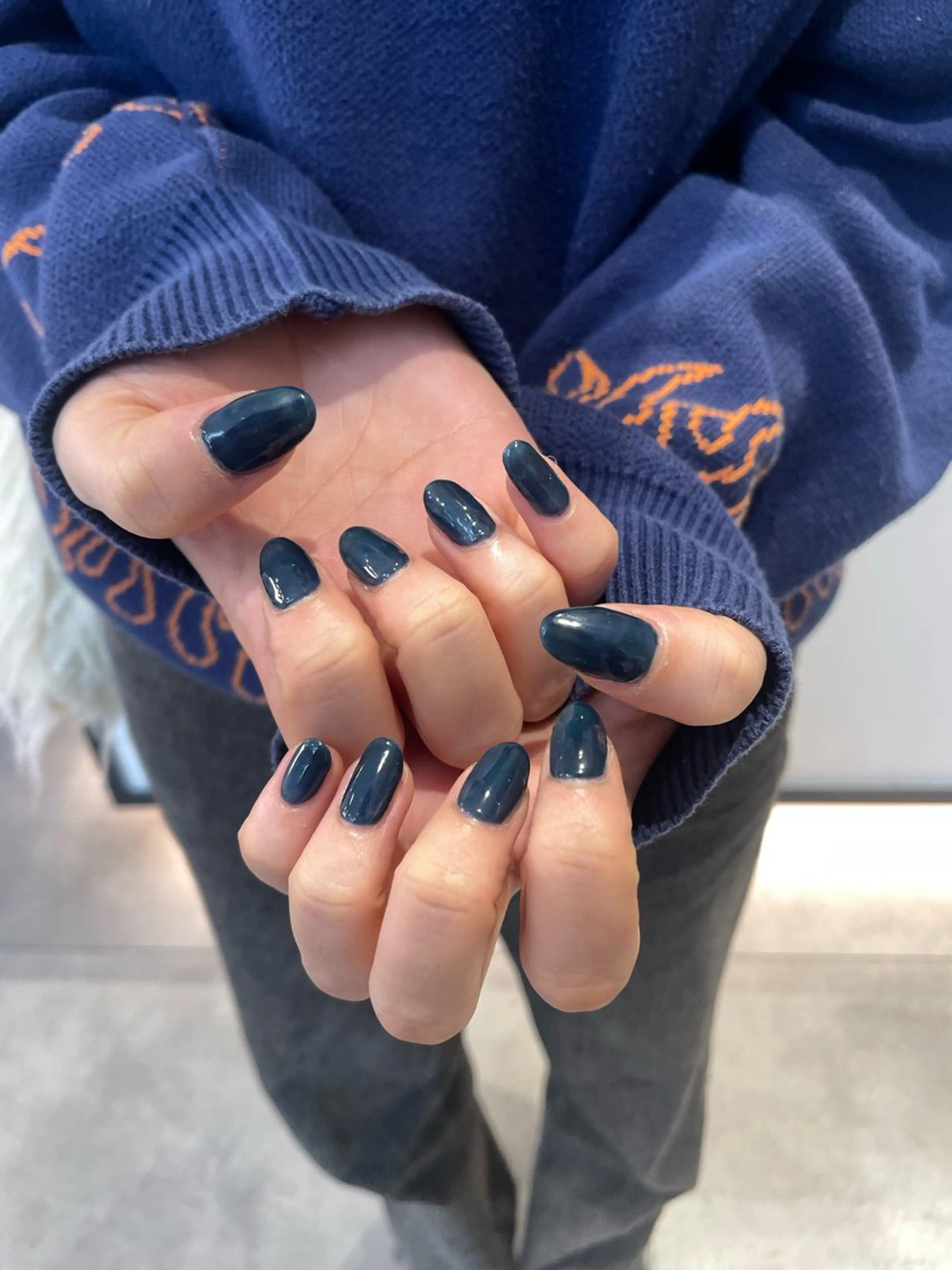 ネイル ハンドネイル 🌟暖色系ハイトーン 🌟AIのヘアスタイル