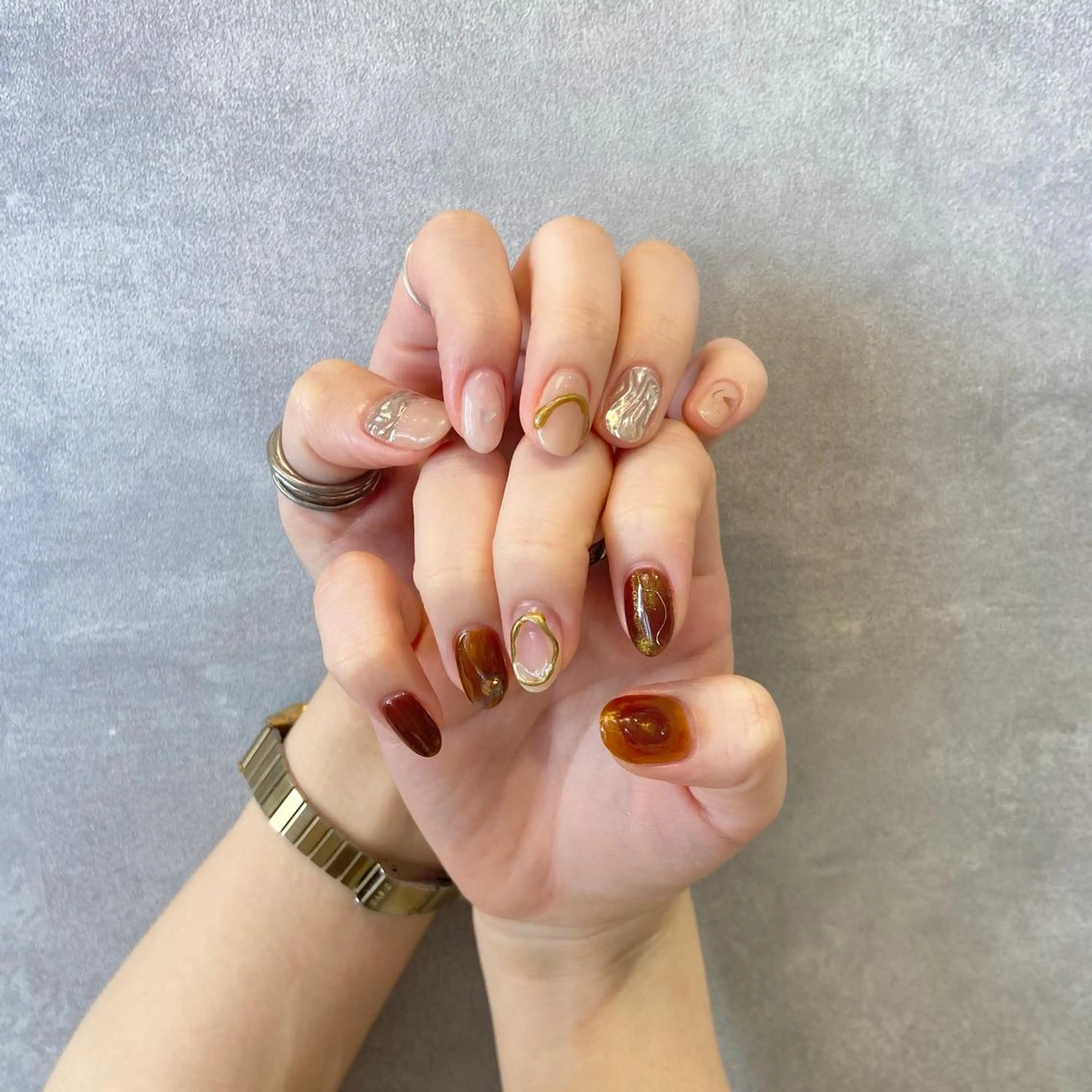 ネイル ハンドネイル happiness プライベートサロンのネイルデザイン