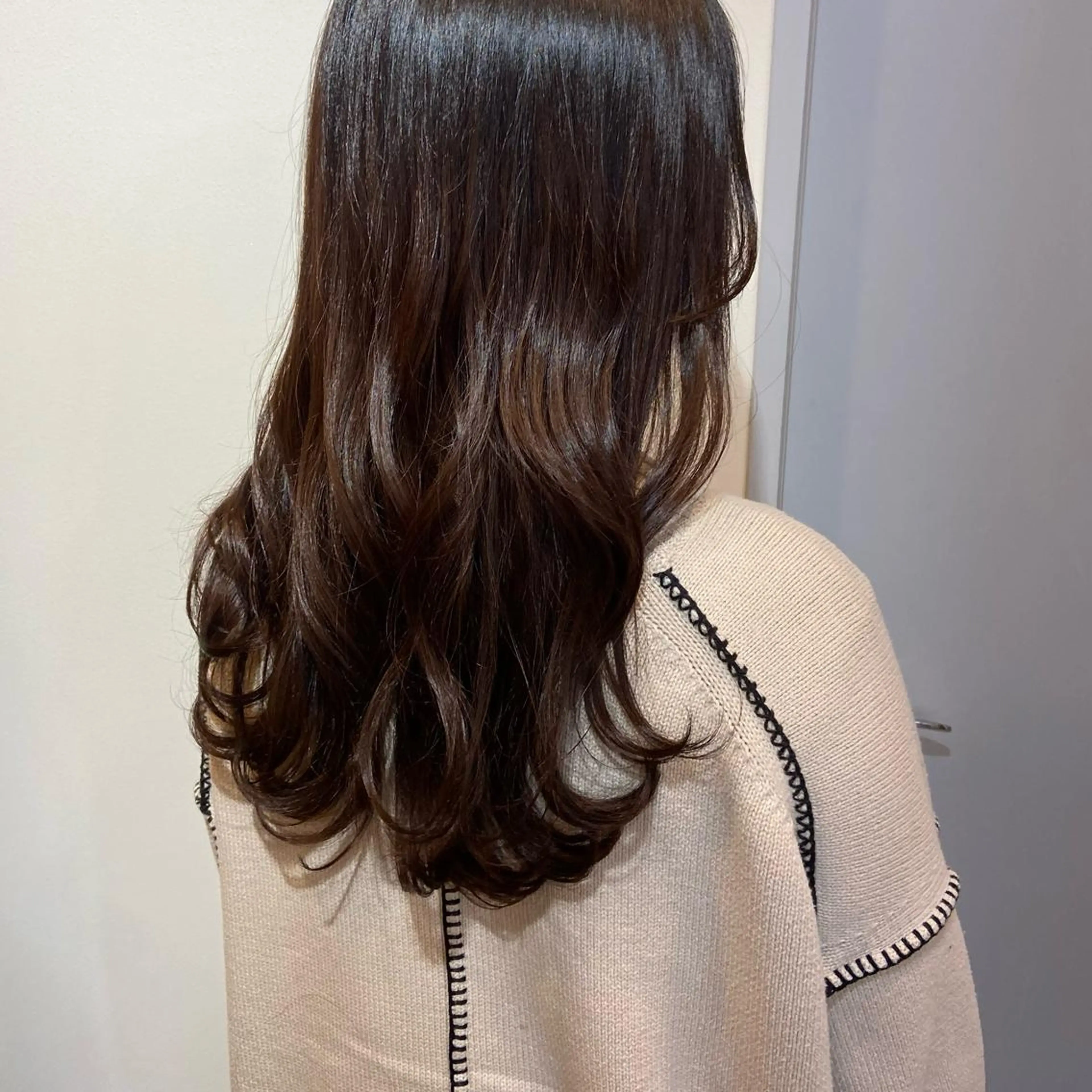 ロング ボブ ハイライト 髪質改善 mai 🎀 / 梅田美容室のヘアスタイル