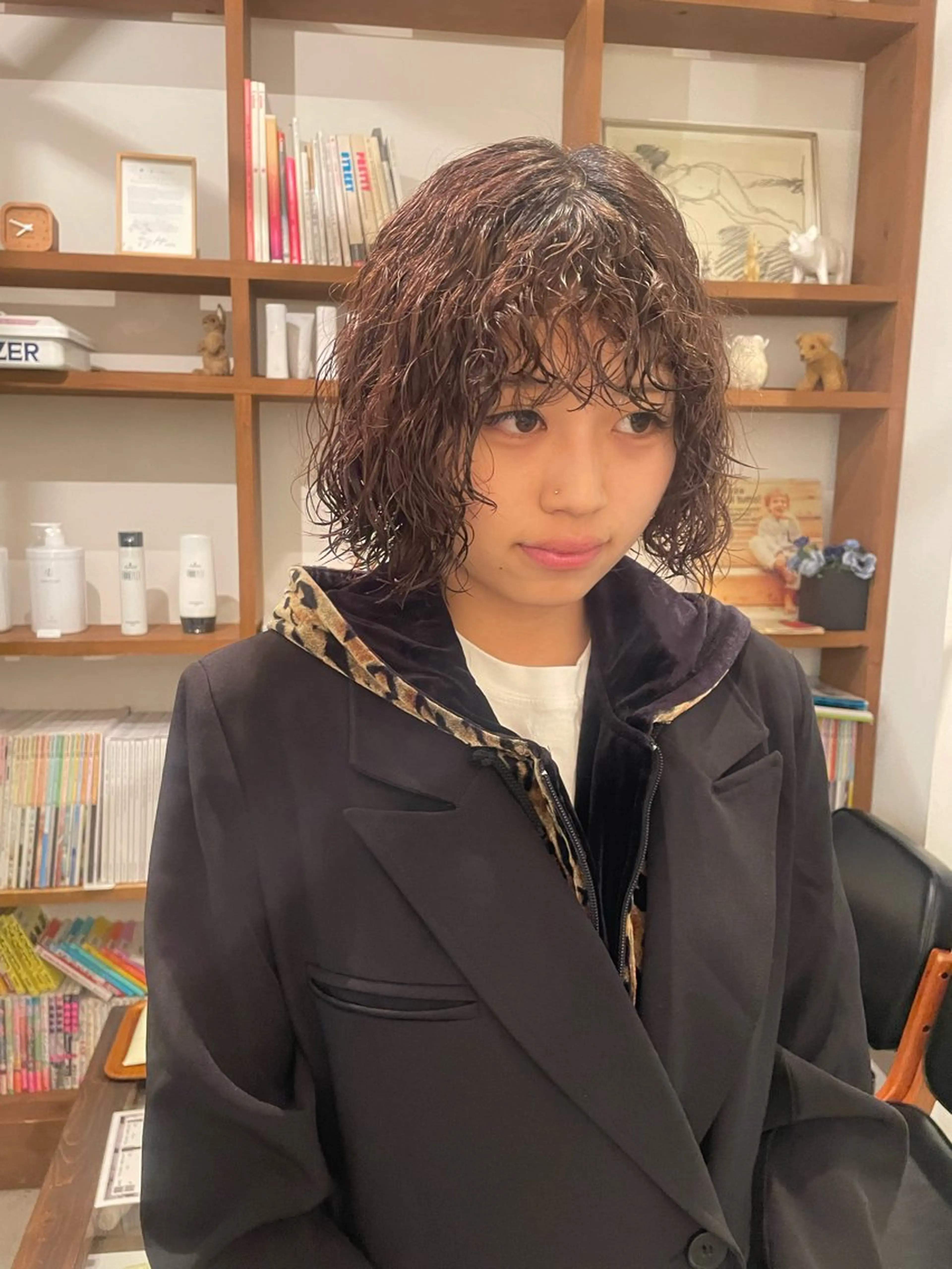 パーマ プードルパーマ Barouche所属・パーマ 西川二葉のヘアスタイル