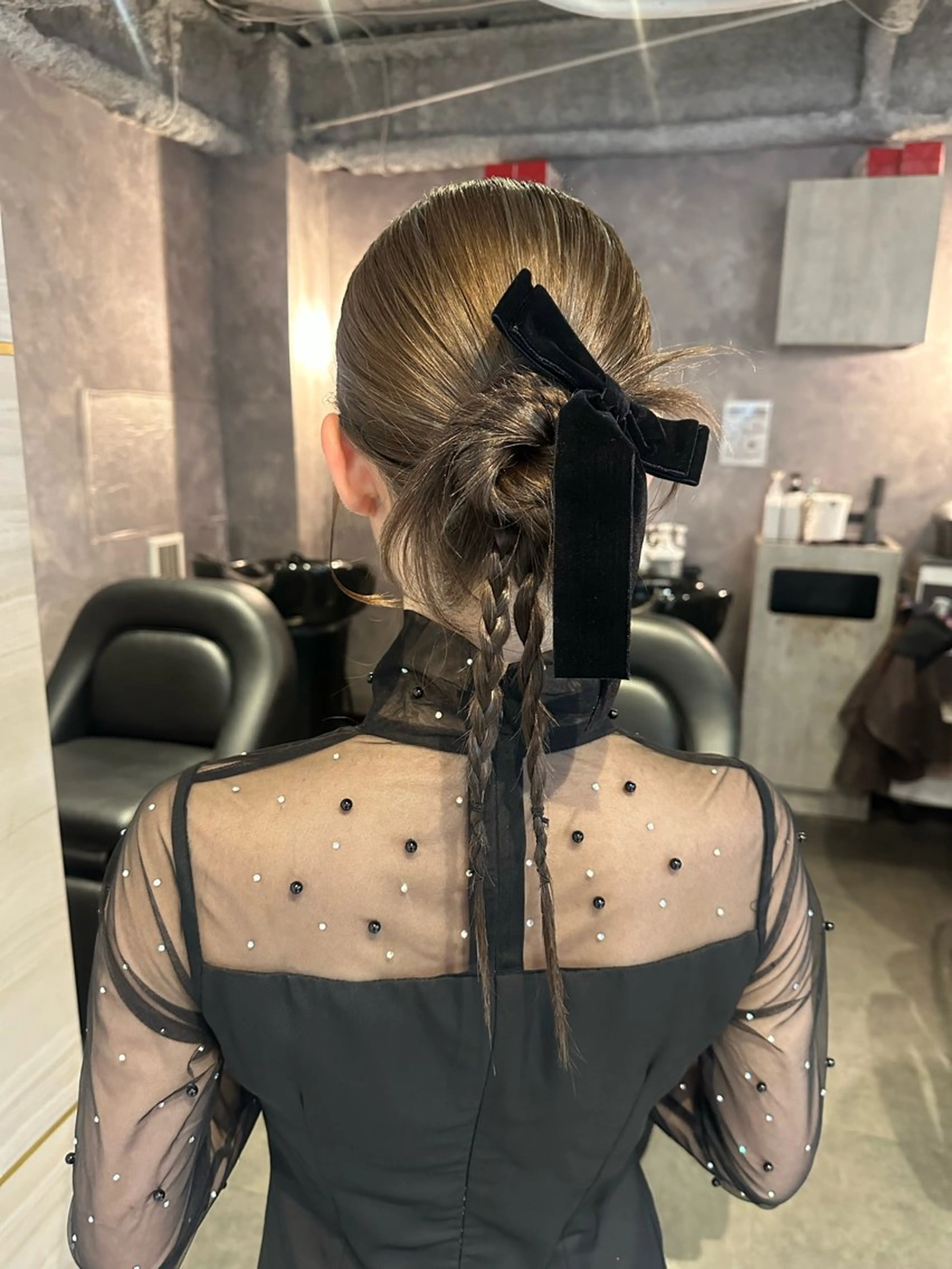 セミロング ヘアアレンジ Hina🐣 elubylovisのヘアスタイル