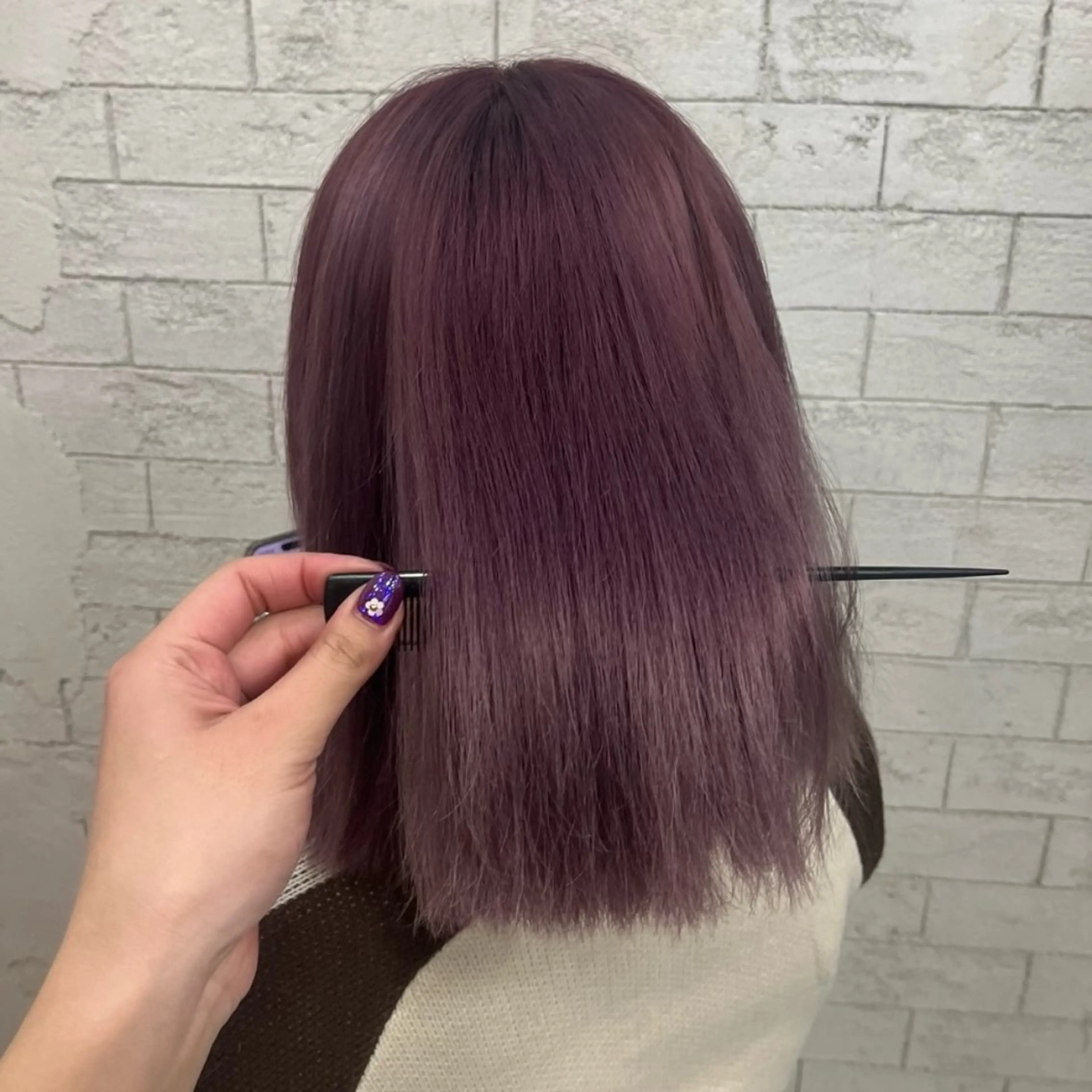 ミディアム カラー ブリーチ ラベンダーカラー ピンクカラー ピンクラベンダー 🫧ハイトーン/ ペールカラー🕊♡雛のヘアスタイル