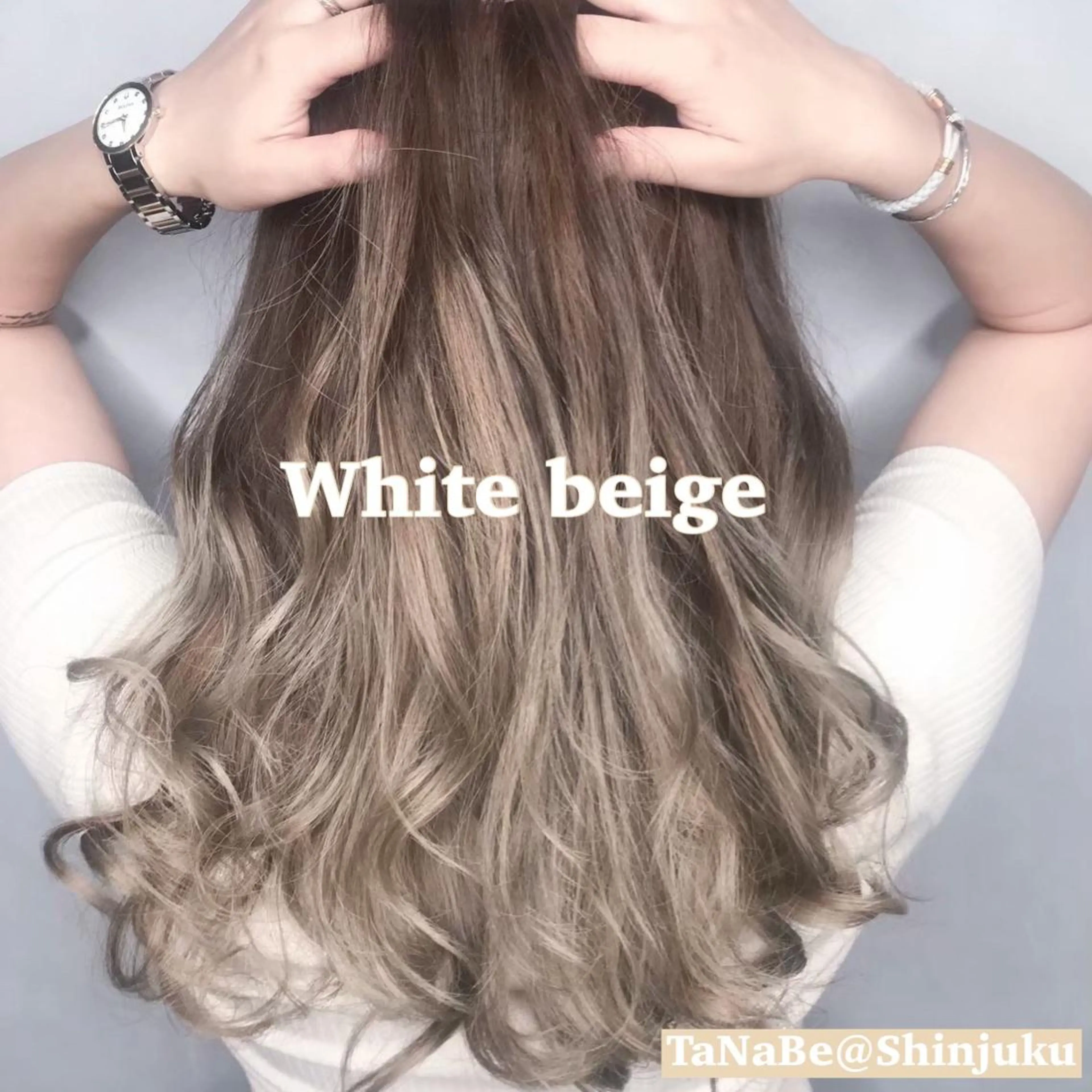 外国人風カラー+グラデーションブリーチ(ブリーチ1回分)【ホワイト ボルドー ピンク ブルー イエロー グリーン 青】の写真