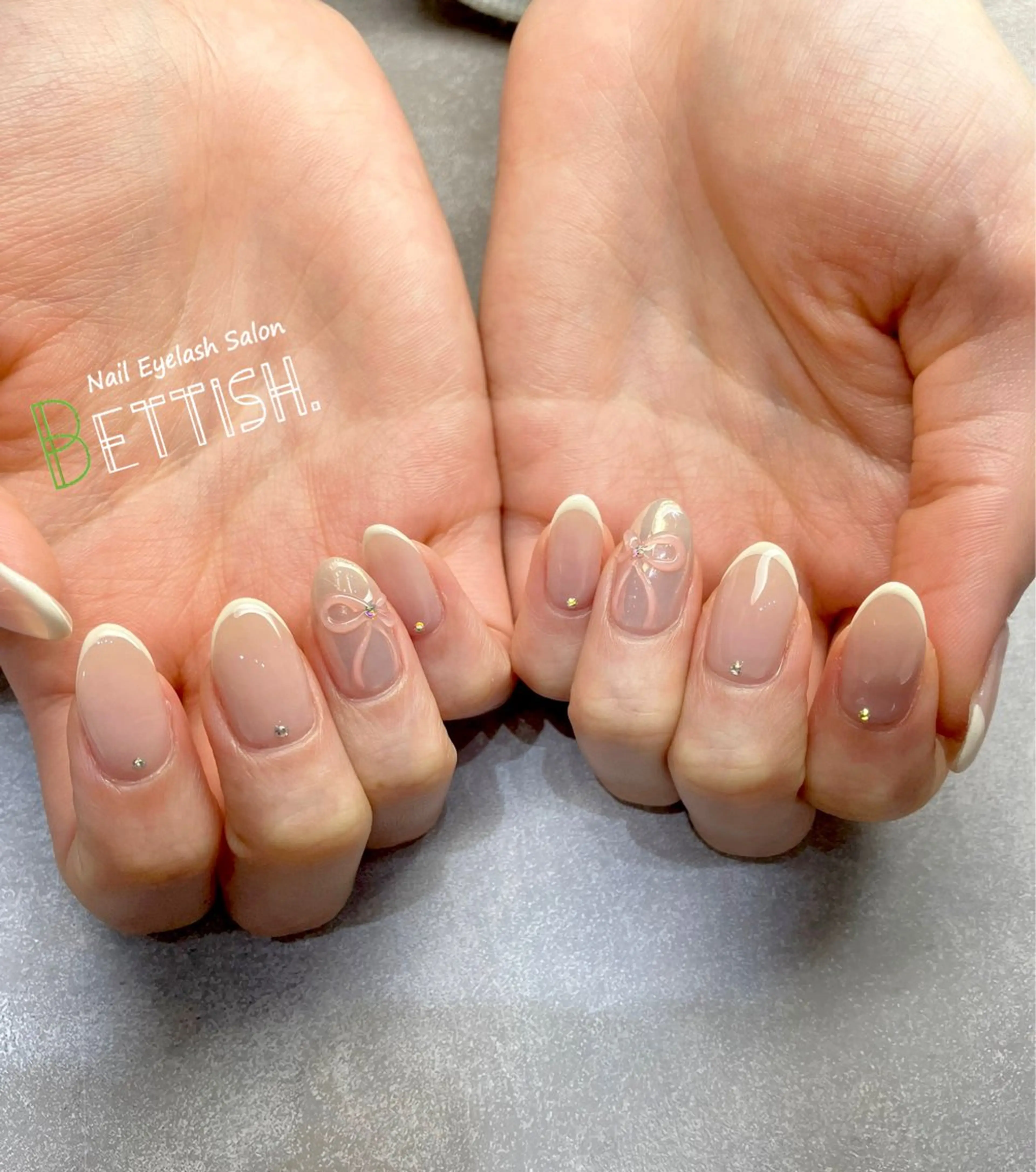 ネイル リボン ハンドネイル BETTISH. KUMIKO☺︎︎のネイルデザイン