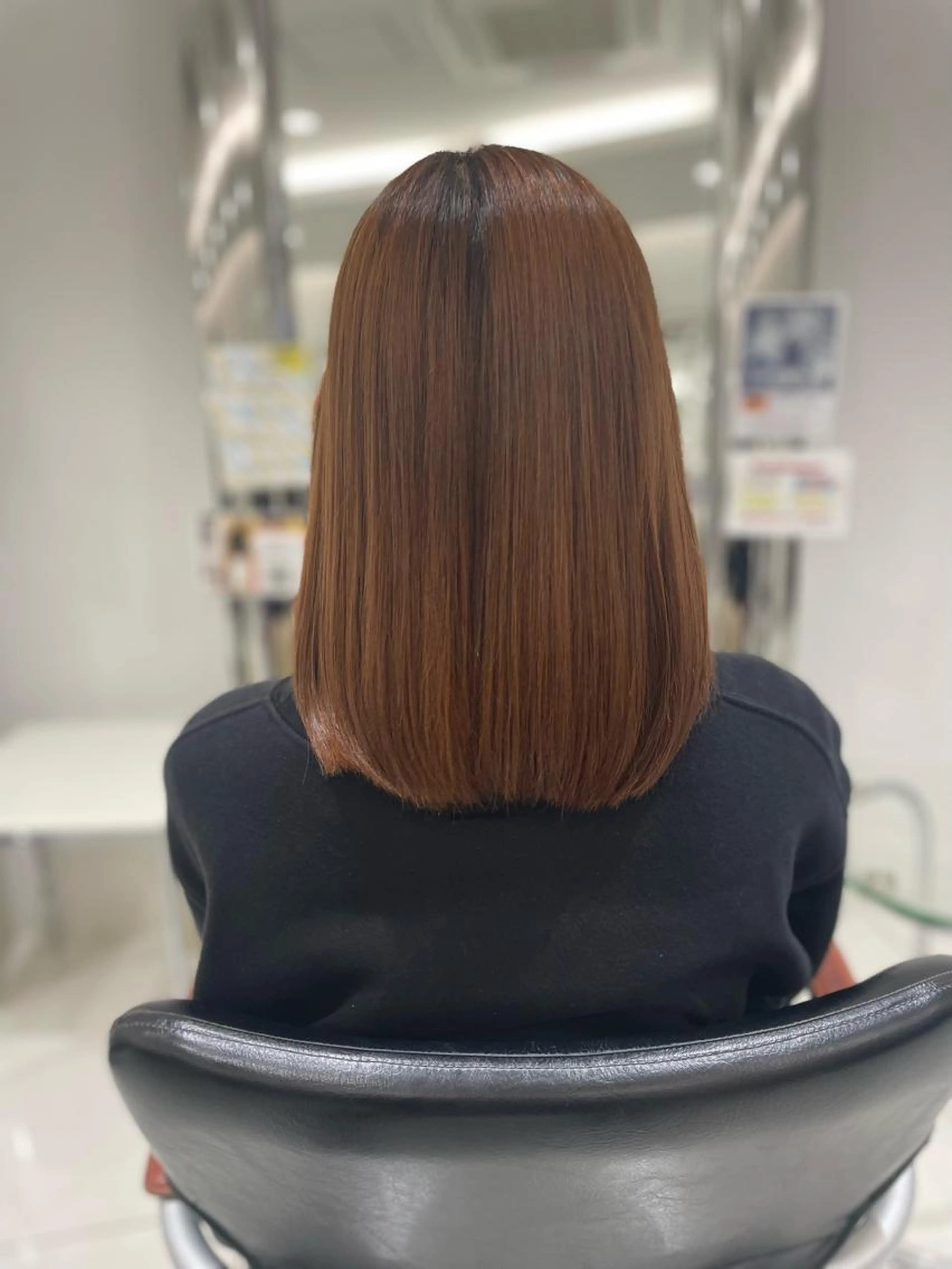 前髪カット＋毛先カット＋前処理トリートメント＋話題のクオラインストレートの写真