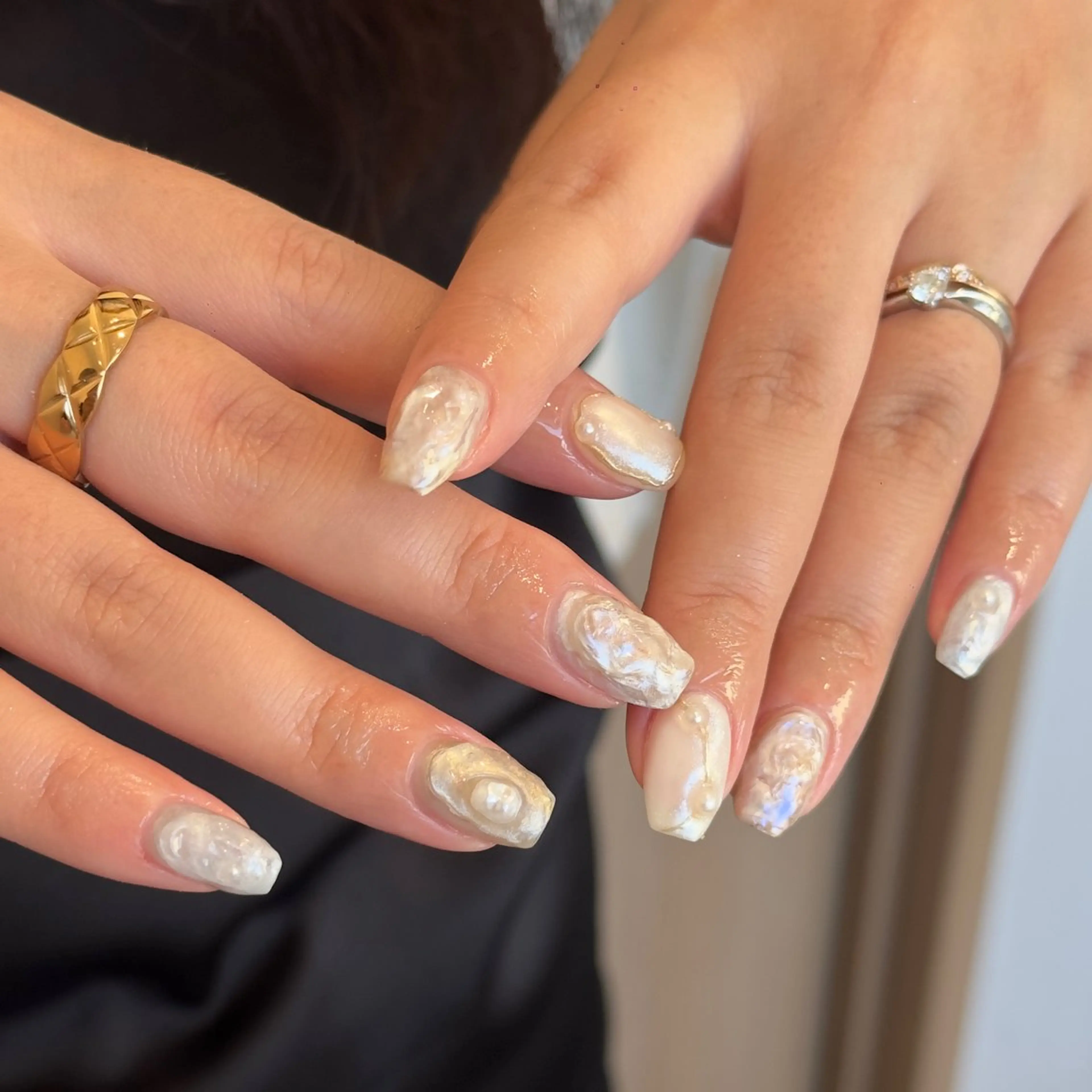 ネイル ハンドネイル 🎀 Hiyubi._.nail 🫧所属・🎀フェイ フェイ🫧💗のネイルデザイン