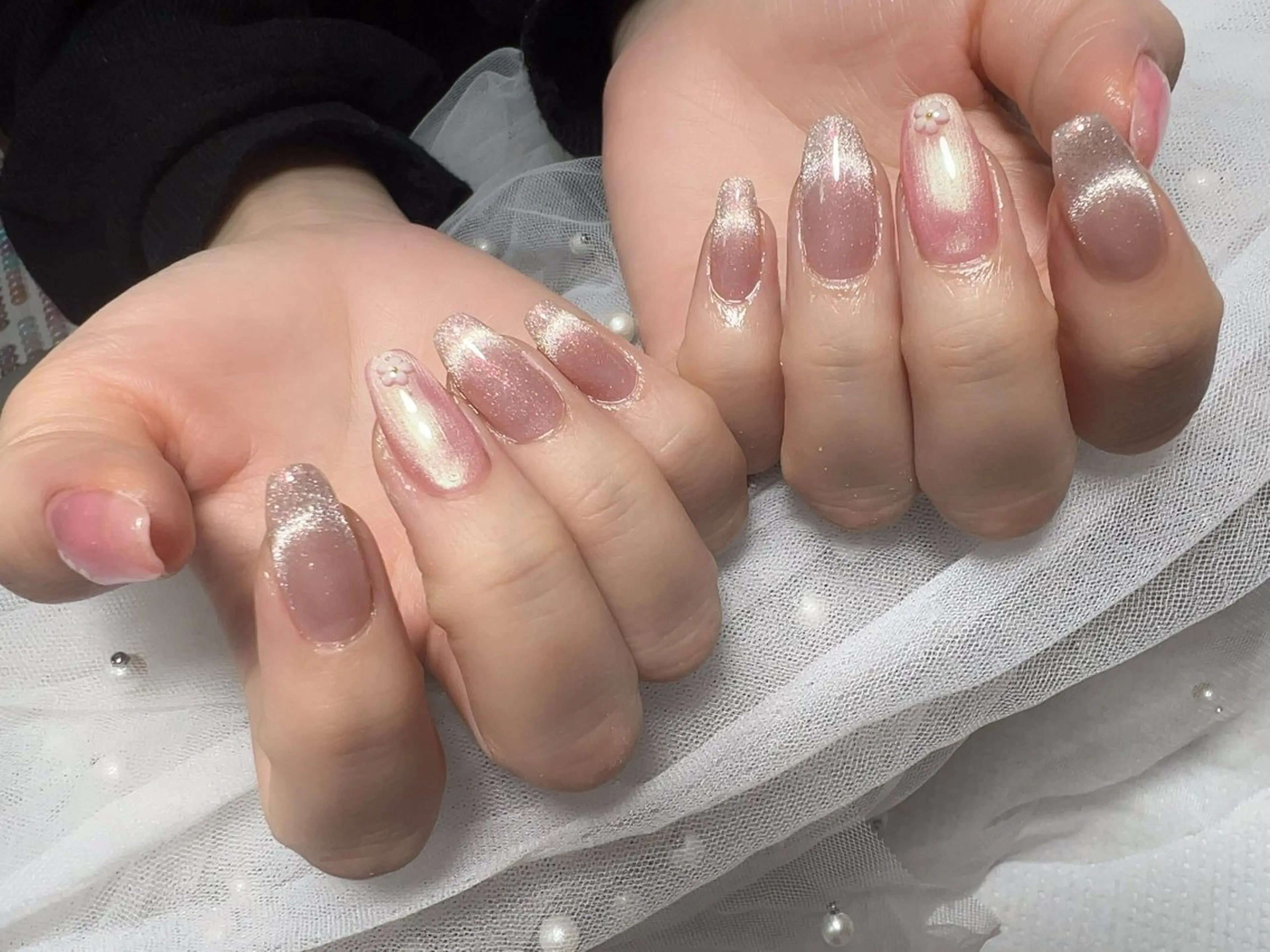 ネイル 成人式 長さ出し フットネイル フレンチネイル ジェルネイル ハンドネイル Nail NaNaのネイルデザイン