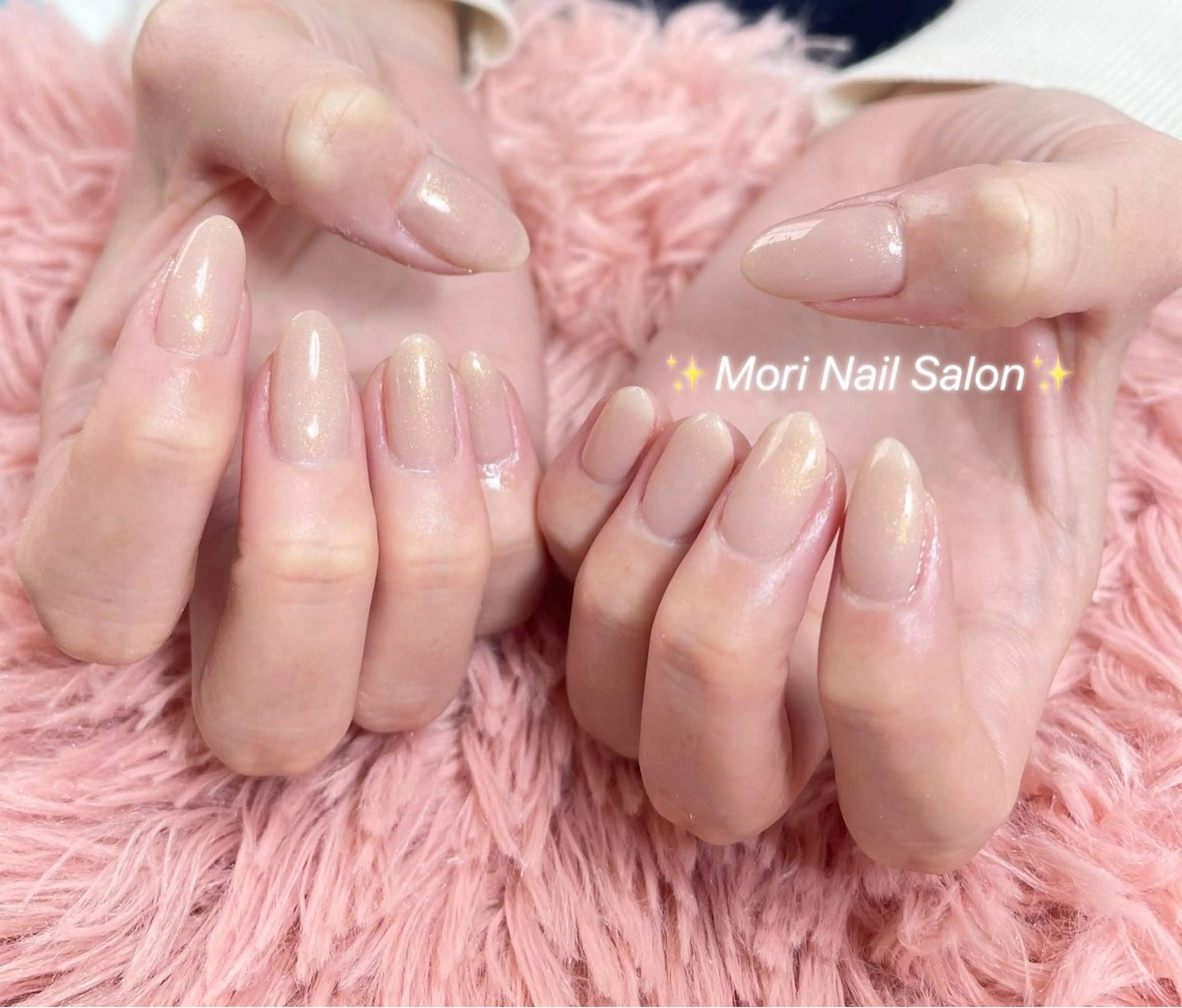 ネイル ラメ(グリッター) ラメグラデーション シンプルネイル MORI ネイル SALONのネイルデザイン