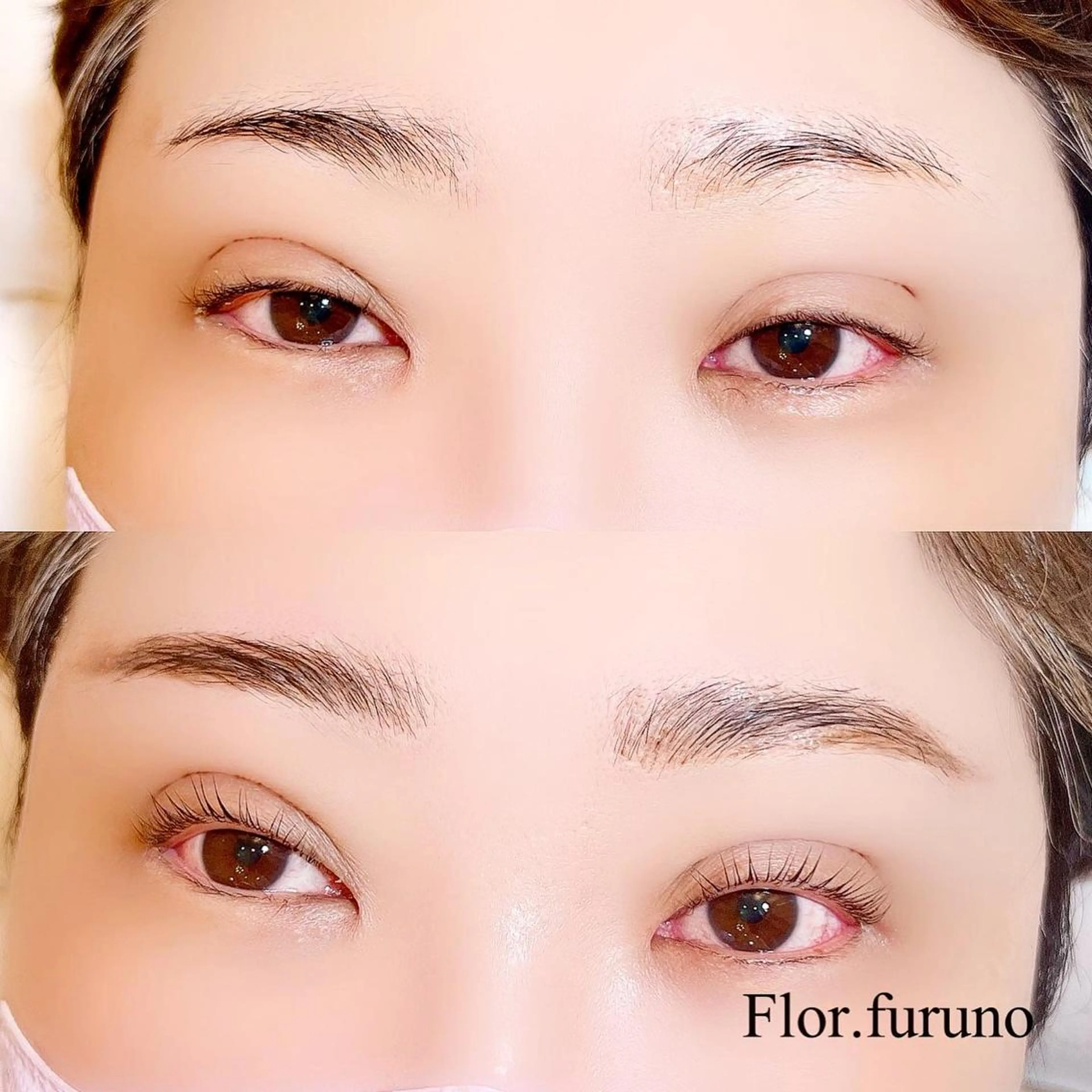 マツエク・マツパ アイブロウ ハリウッドブロウリフト パリジェンヌラッシュリフト Flor上大岡 ＊フルノ リナ＊のマツエク・マツパデザイン