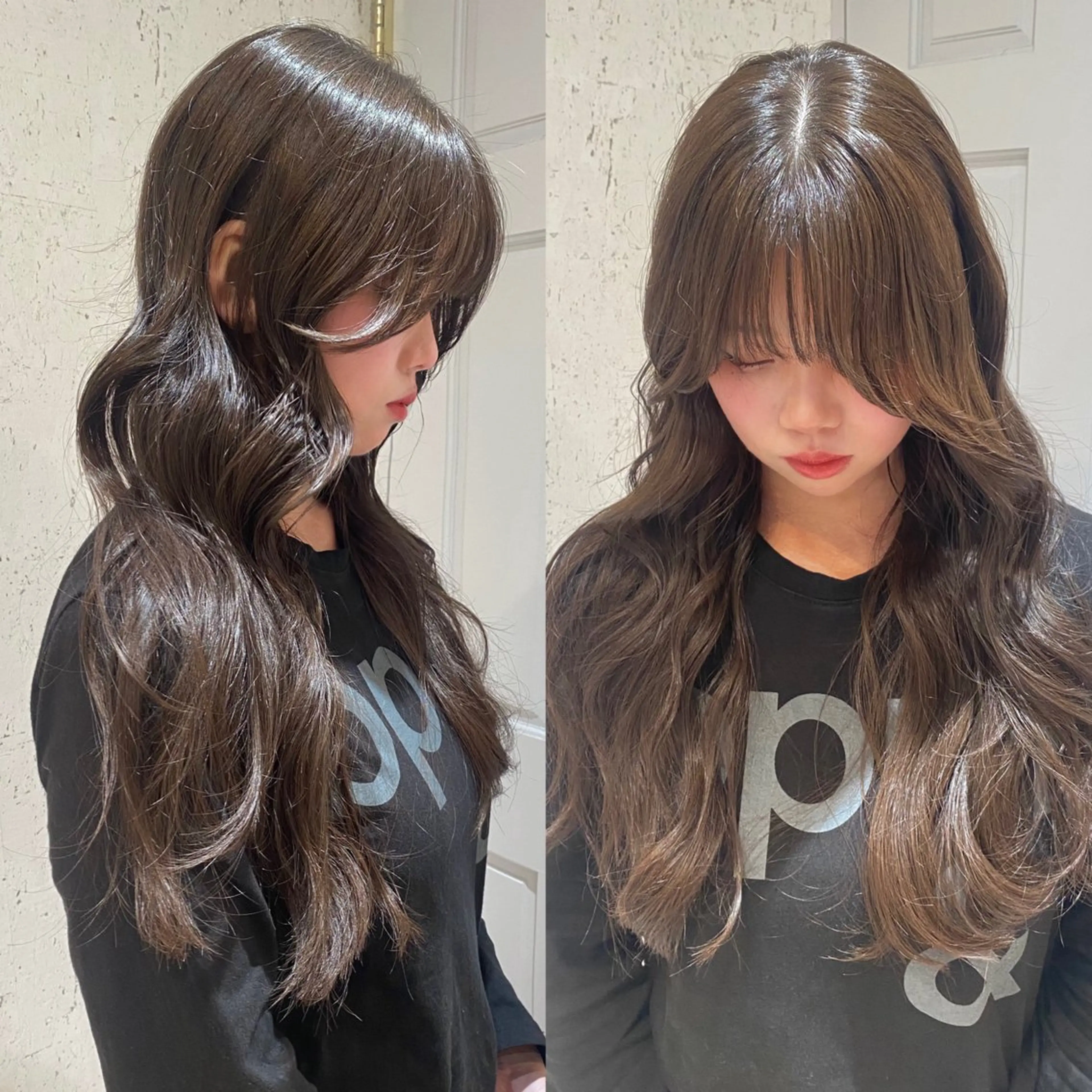 ロング カラー ブリーチ ブリーチなしカラー カット ヘアカラー トリートメント mai / linoah˚✧のヘアスタイル