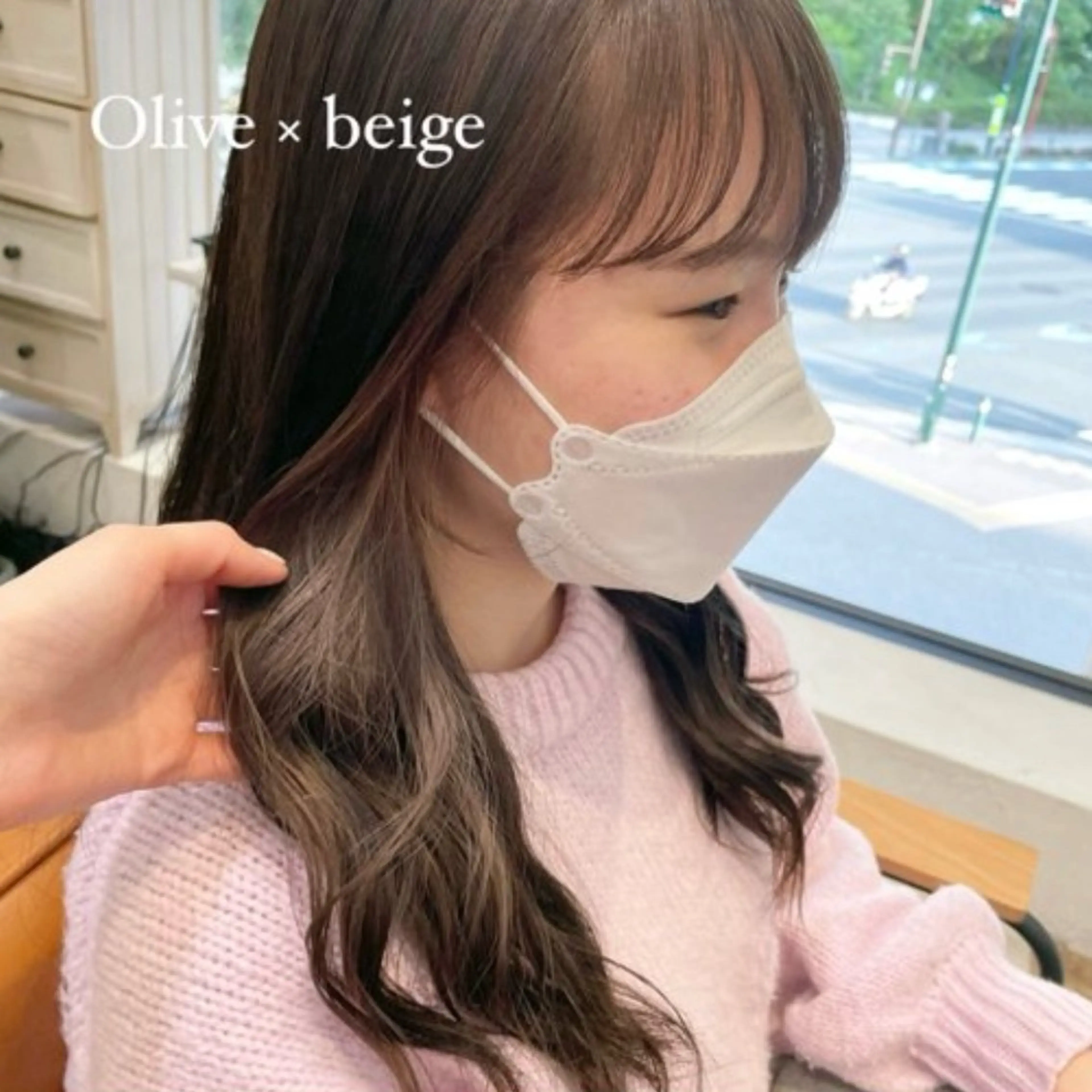 カラー イヤリングカラー カット ヘアカラー トリートメント 🍒ばばみさき/ マンツーマン施術🍒のヘアスタイル