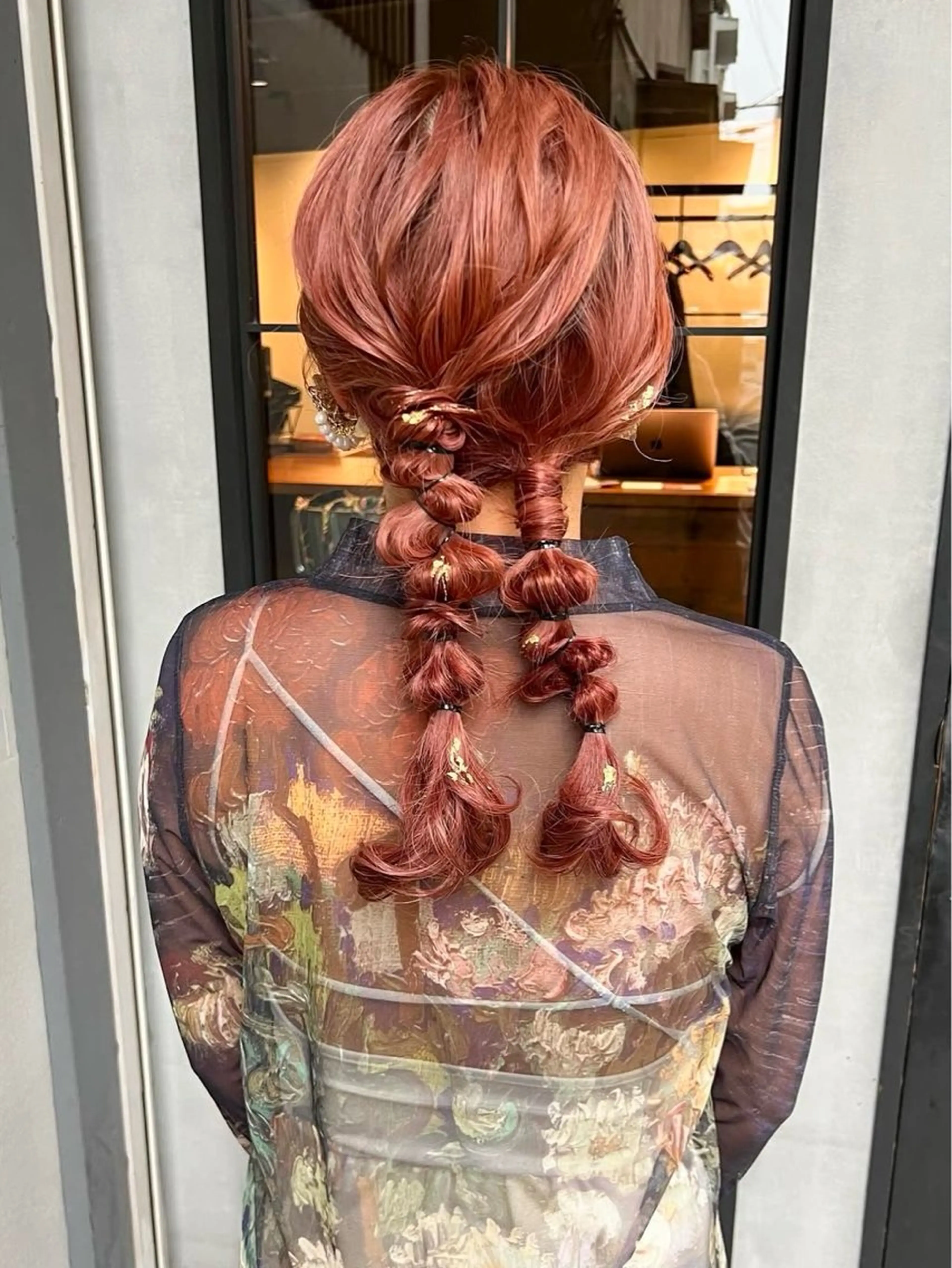 ミディアム ヘアアレンジ 野々村 朋美のヘアスタイル