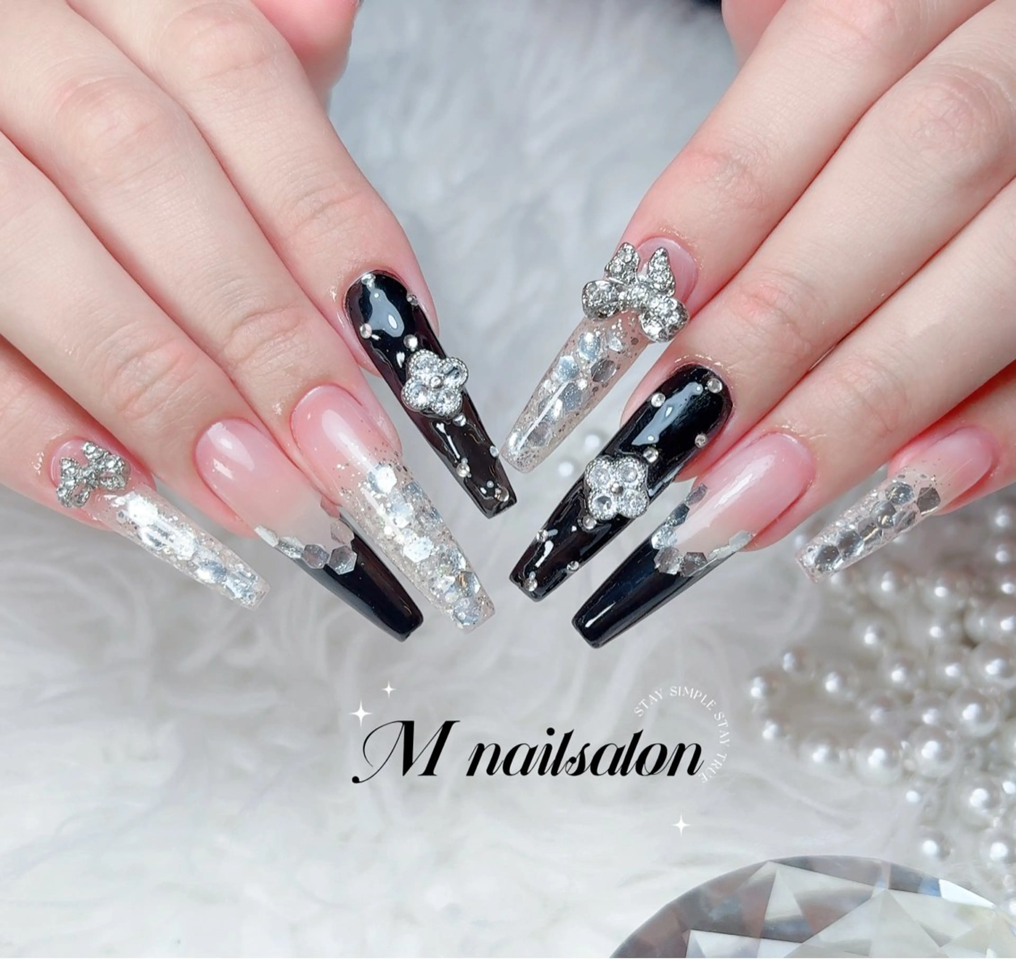 ネイル ハンドネイル M🌷nail 長さだし専門店のネイルデザイン