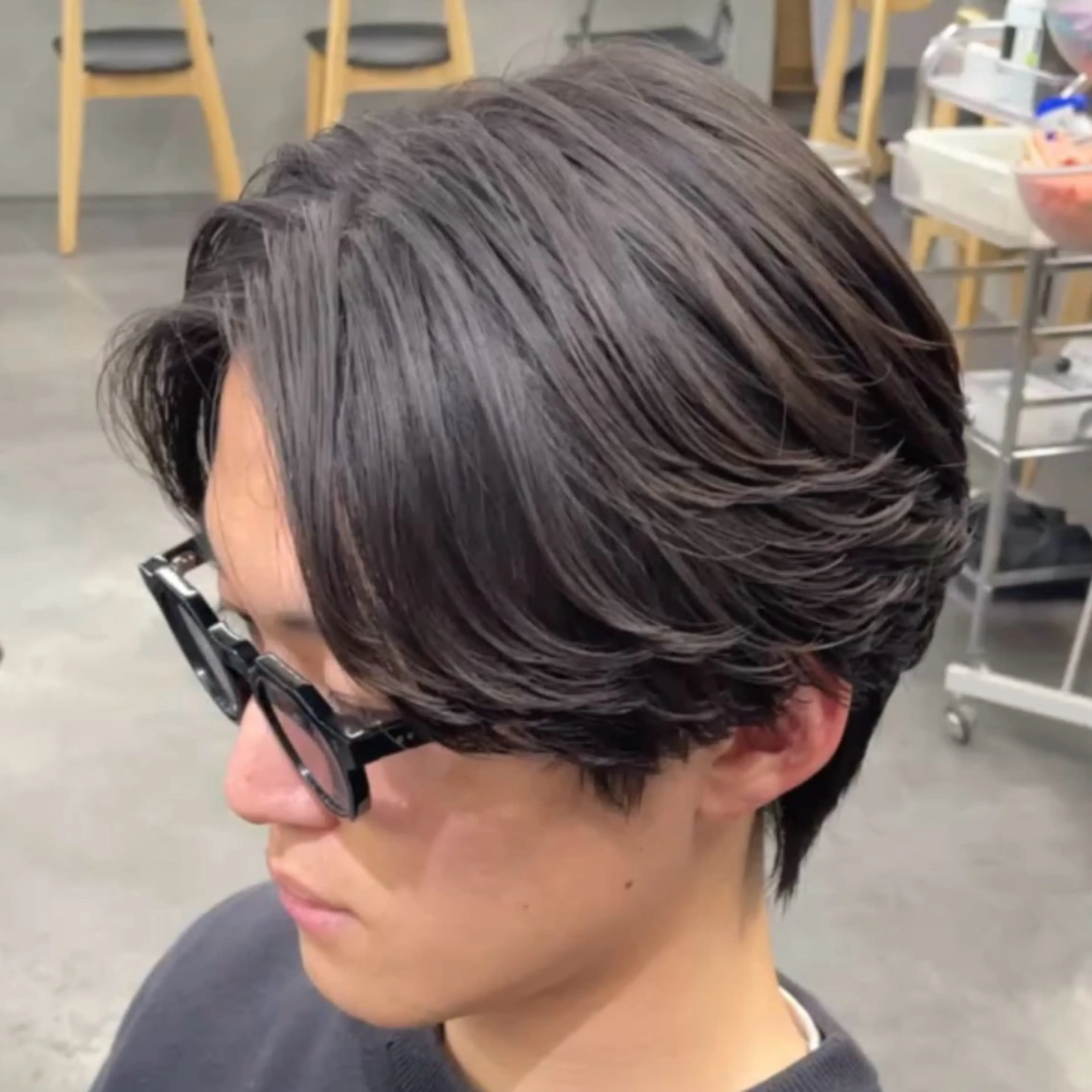 ミディアム パーマ ヘアアレンジ メンズ カット パーマ fifth Tokyo所属・fifth 石川 凪のヘアスタイル